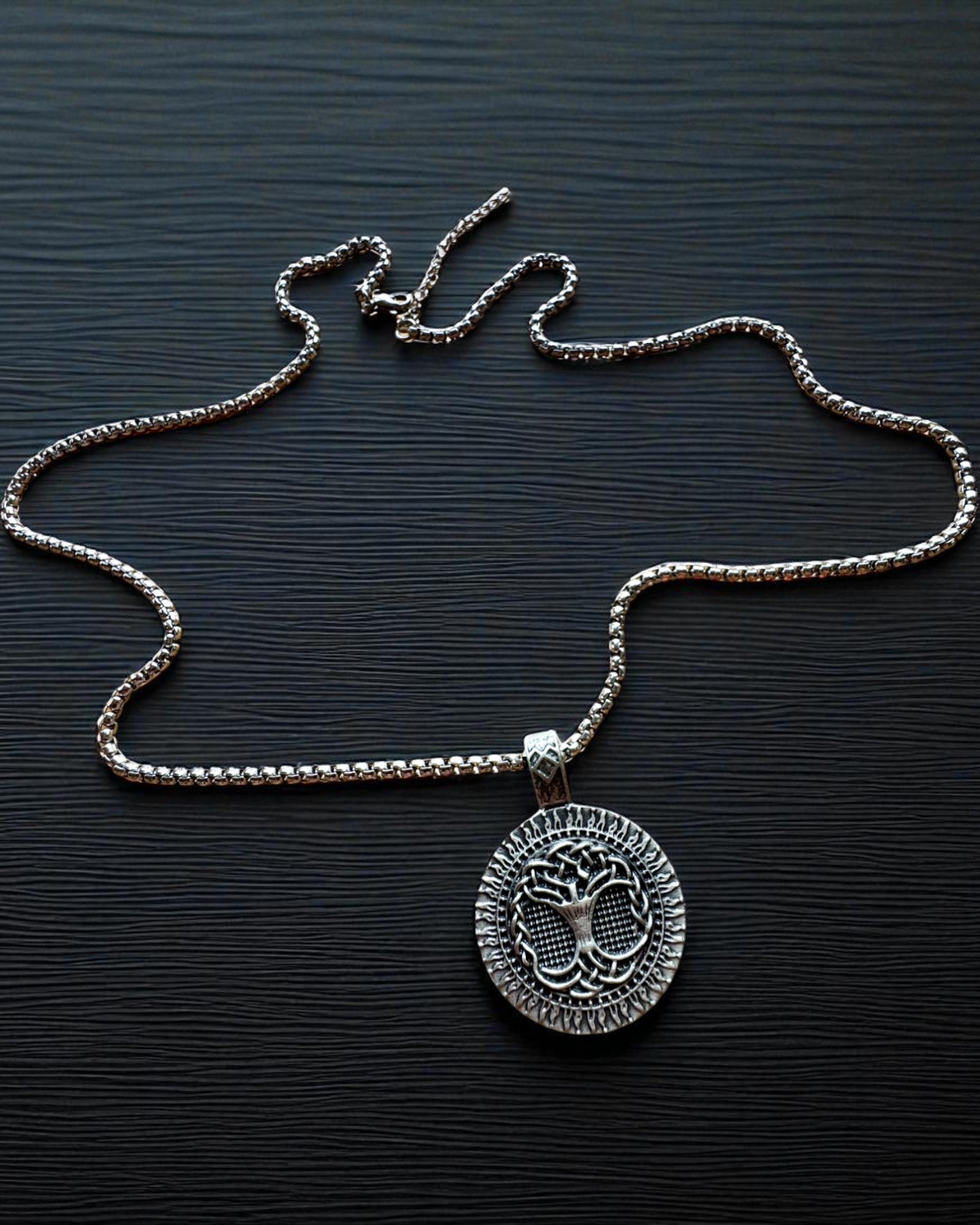 Φυλαχτό Δέντρο της Ζωής με Δυνατότητα Χαράγματος - κολιέ "Ζωντάνια της Φύσης", εξατομίκευση