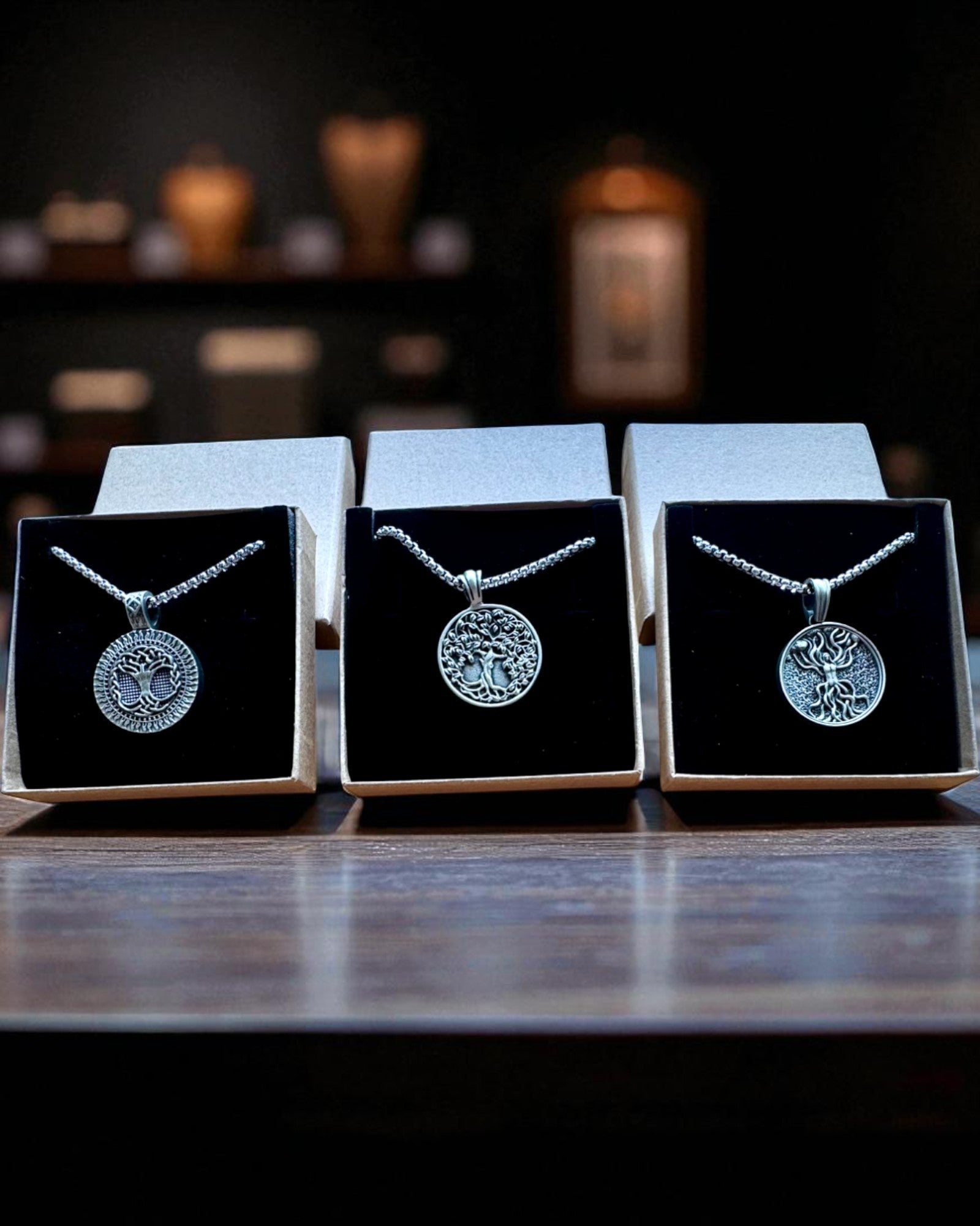 Φυλαχτό Δέντρο της Ζωής με Δυνατότητα Χαράγματος - κολιέ "Ζωντάνια της Φύσης", εξατομίκευση