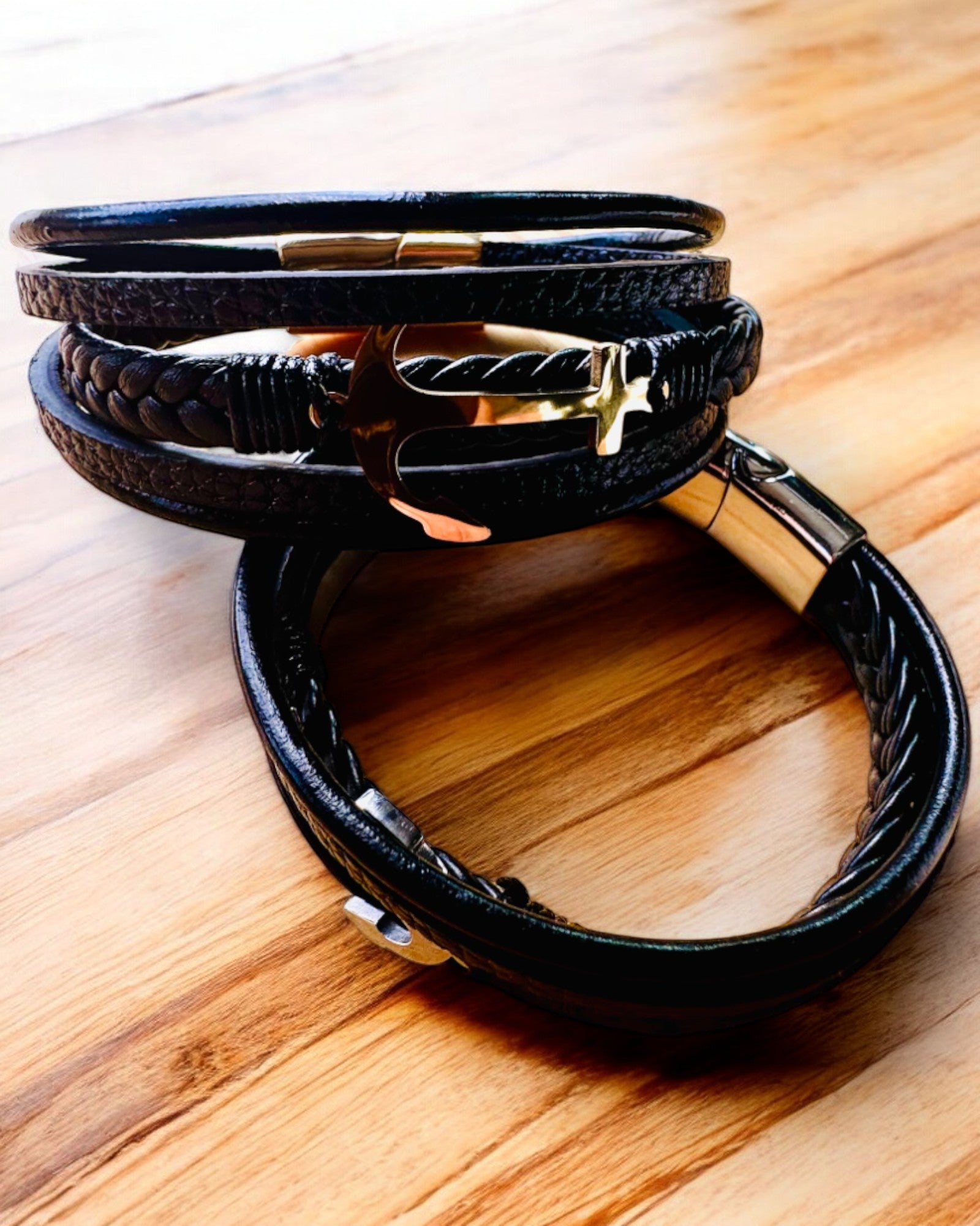 Bransoleta męska Kotwica Elegancji z opcją grawerowania na prezent