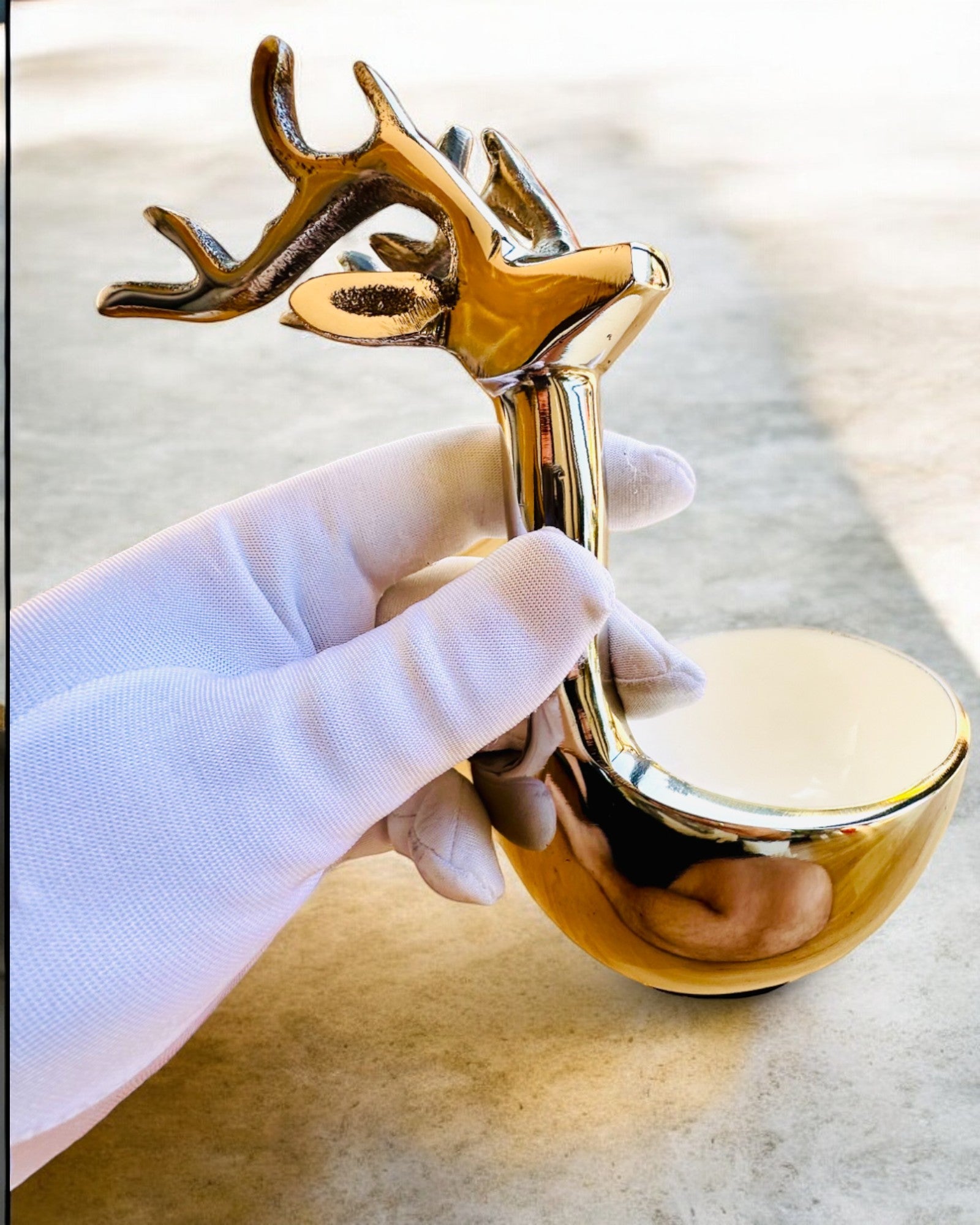 Κομψό μπολ Κερασφόρα Ομορφιά – Χειροποίητο από την Ινδία, εξατομίκευση με χάραξη