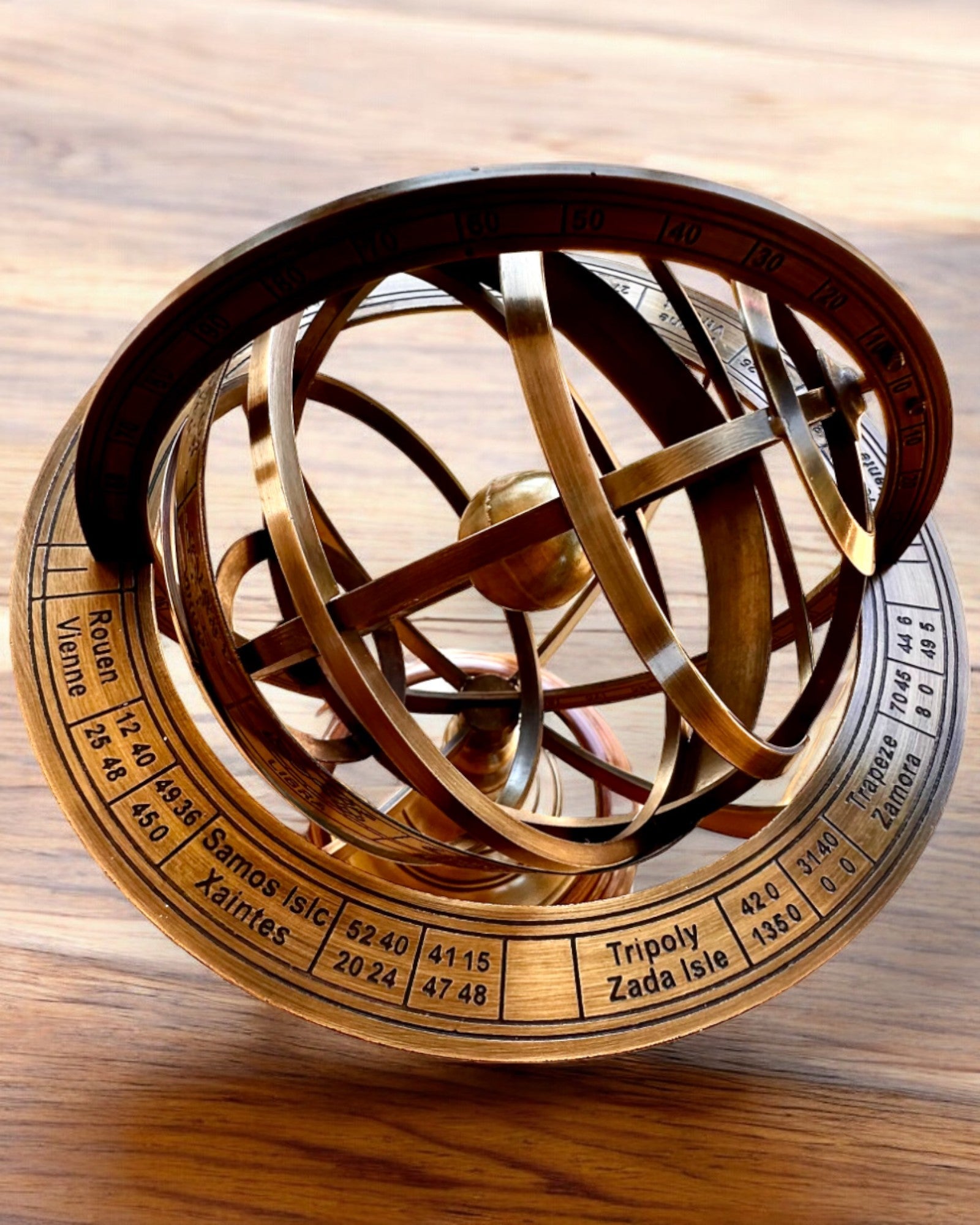 Astrolabium Artis 2 - 30 cm ύψος, Χειροποίητο με Επιλογή Χαρακτικής, διακόσμηση για το γραφείο, premium