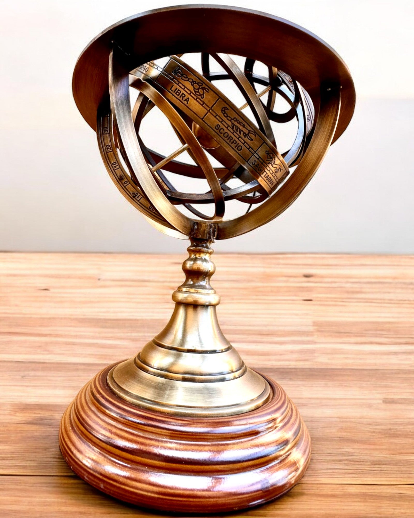 Astrolabium Artis 2 - 30 cm ύψος, Χειροποίητο με Επιλογή Χαρακτικής, διακόσμηση για το γραφείο, premium