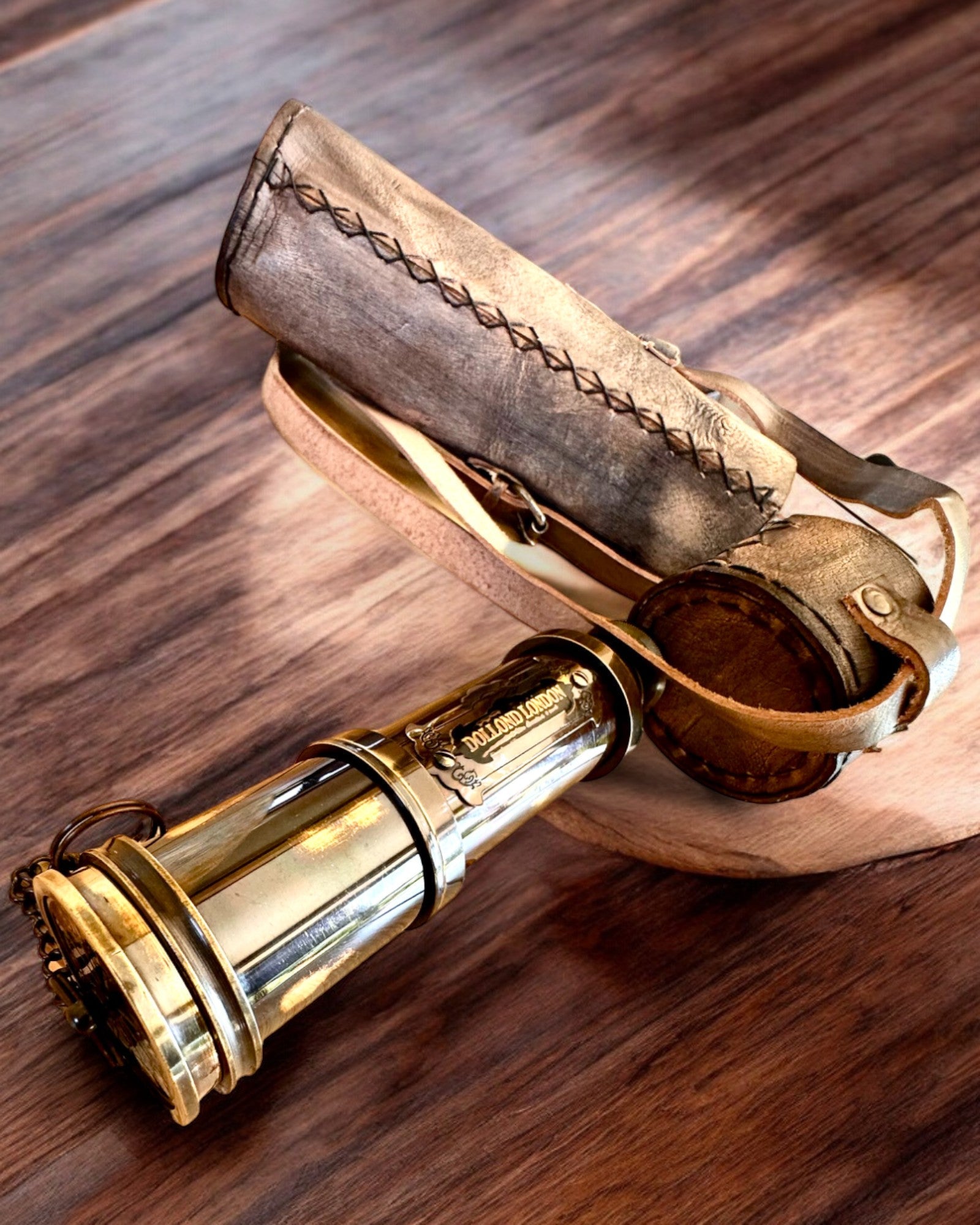 Πρίμιουμ Τηλεσκόπιο "Voyager" με Χαραγμένο Τηλεσκόπιο και Θήκη από Φυσικό Δέρμα, δυνατότητα εξατομίκευσης με χάραξη για δώρο