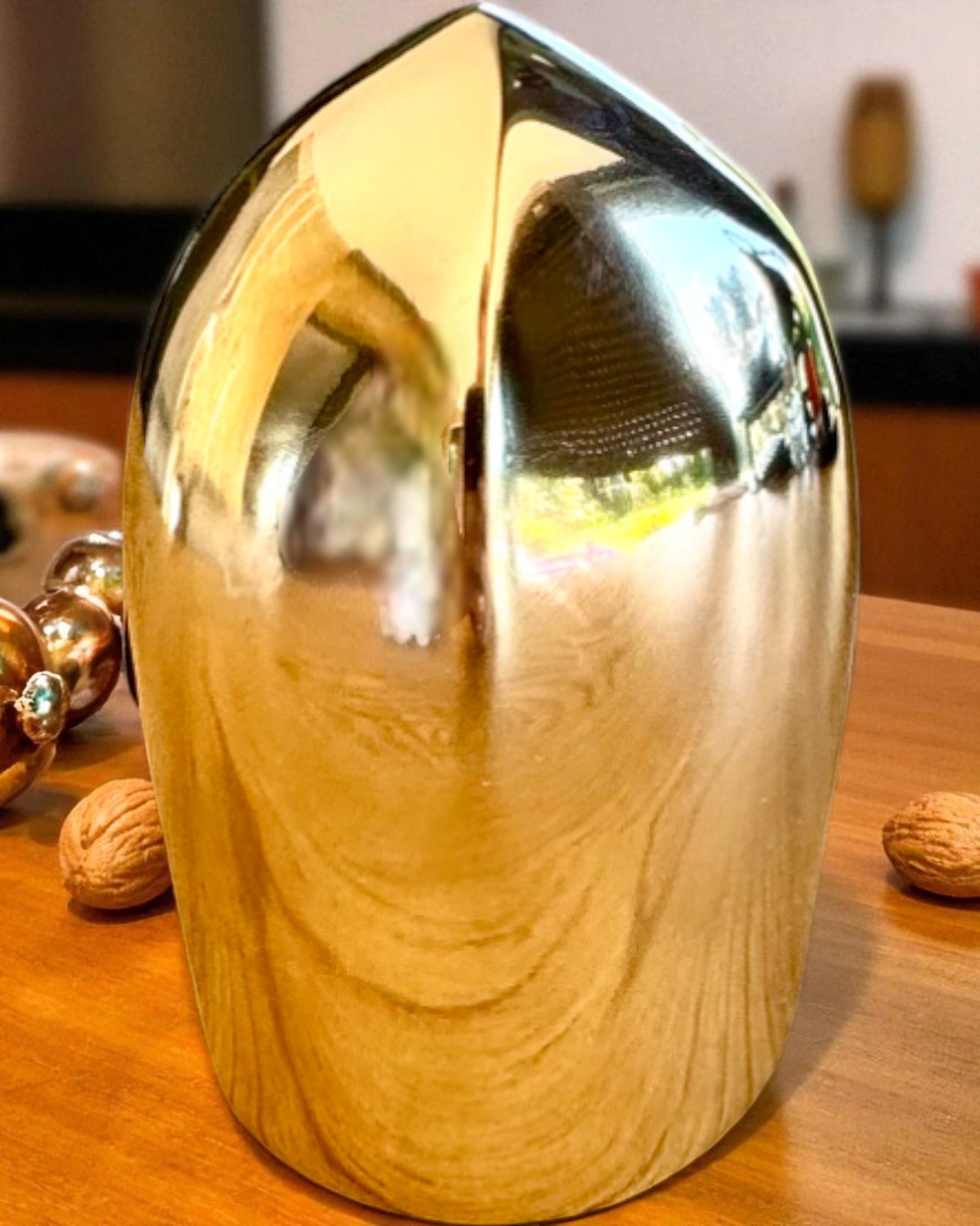 Μίνι Κράνος Ιππότη «Guardian» από ορείχαλκο – χειροποίητο, 12 cm, δυνατότητα εξατομίκευσης με χάραξη για δώρο