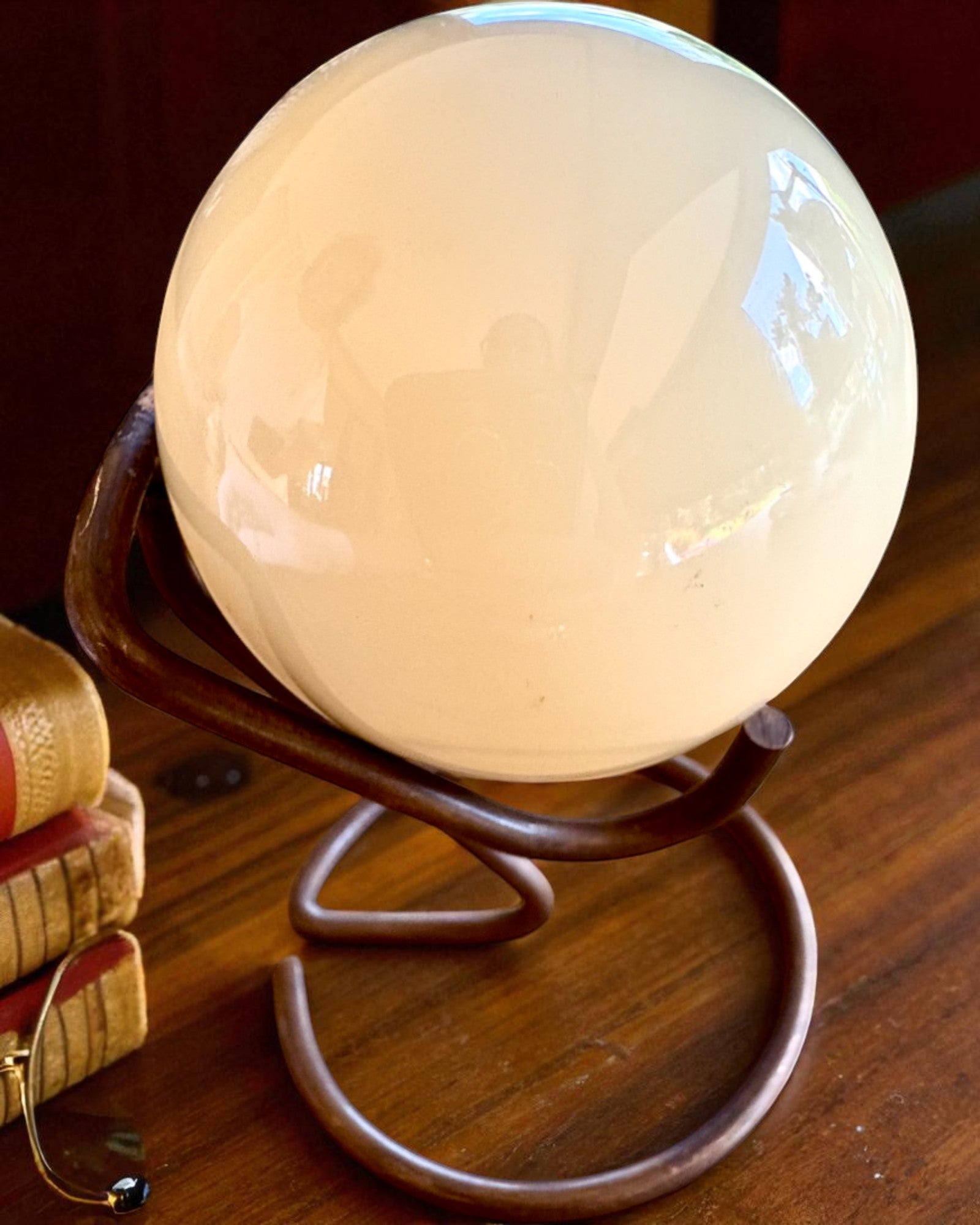 Μπάλα μπιλιάρδου σε μπρούτζινη βάση, δυνατότητα εξατομίκευσης με χάραξη για δώρο