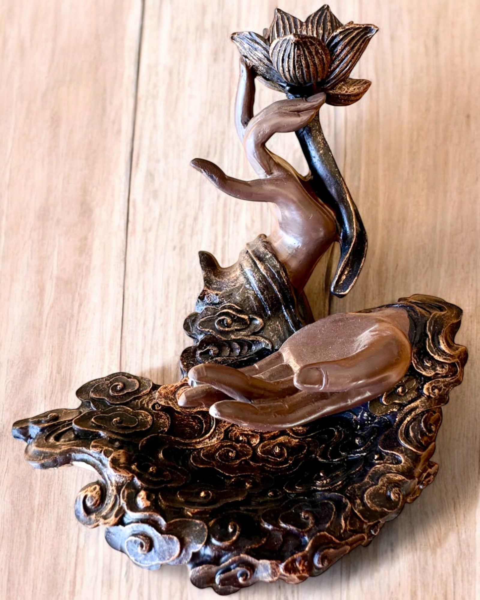 Μυστικό Χέρι, Θυμιατήρι, βάση για θυμίαμα με Ροή, δυνατότητα εξατομίκευσης με χάραξη για δώρο