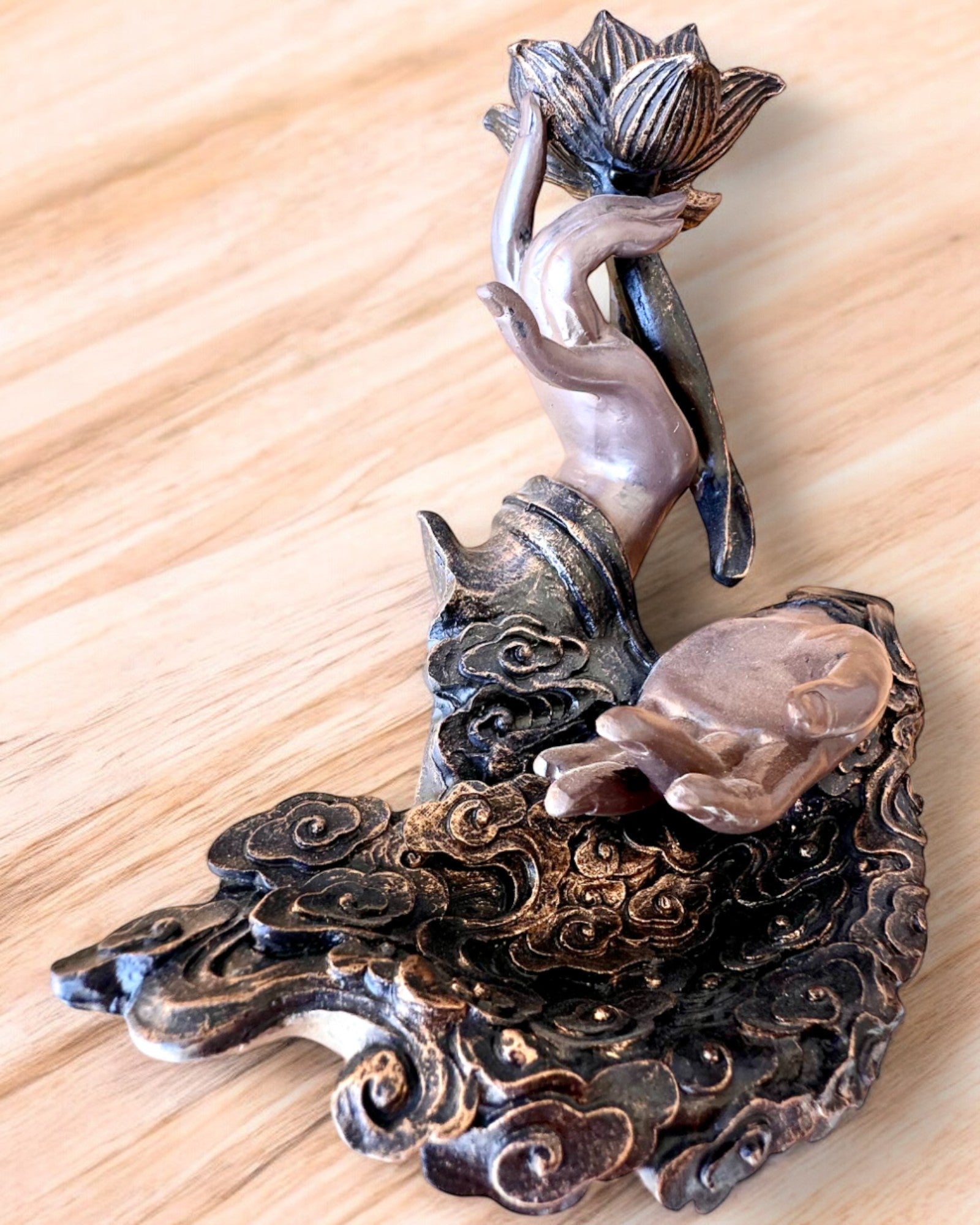 Μυστικό Χέρι, Θυμιατήρι, βάση για θυμίαμα με Ροή, δυνατότητα εξατομίκευσης με χάραξη για δώρο