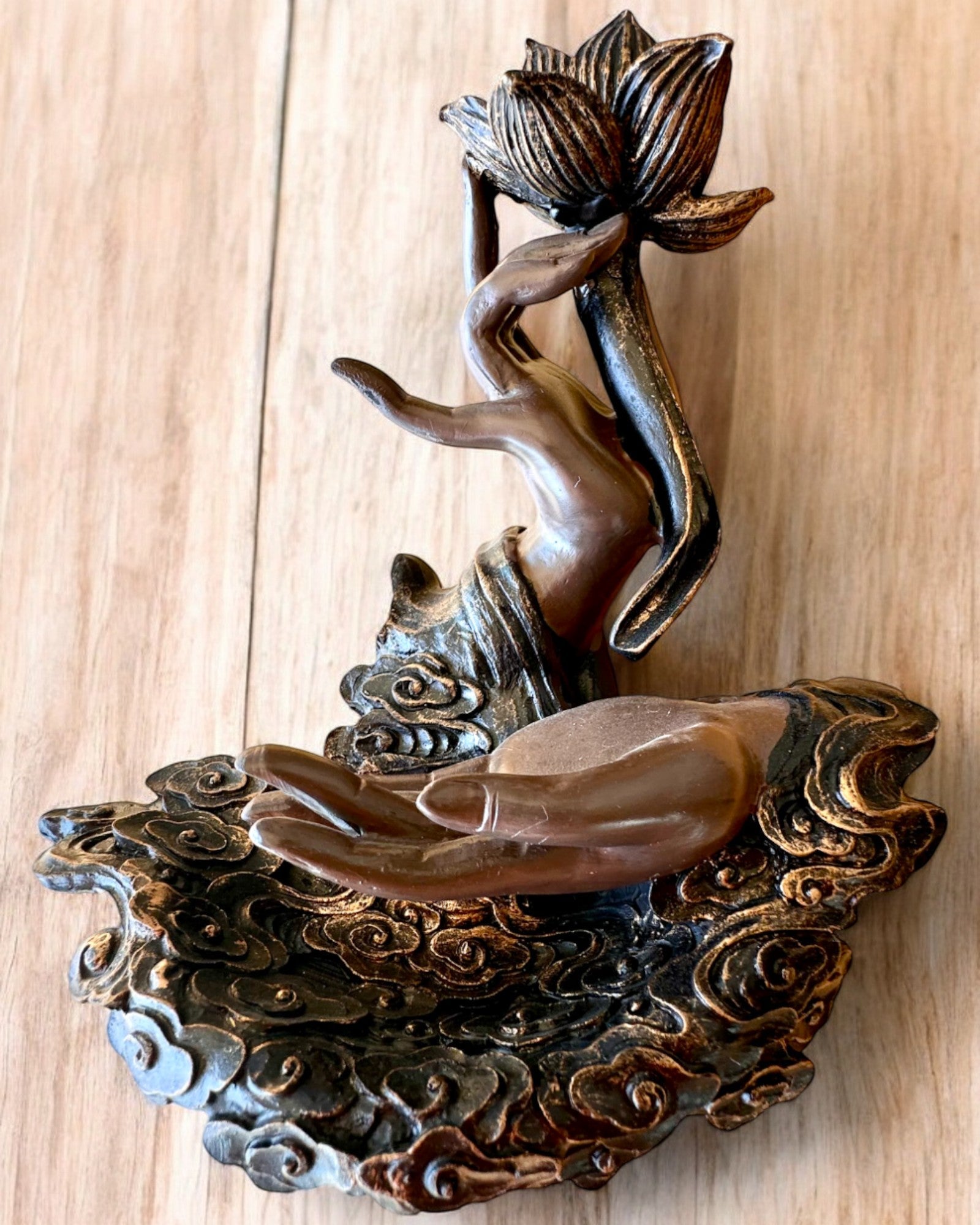 Μυστικό Χέρι, Θυμιατήρι, βάση για θυμίαμα με Ροή, δυνατότητα εξατομίκευσης με χάραξη για δώρο