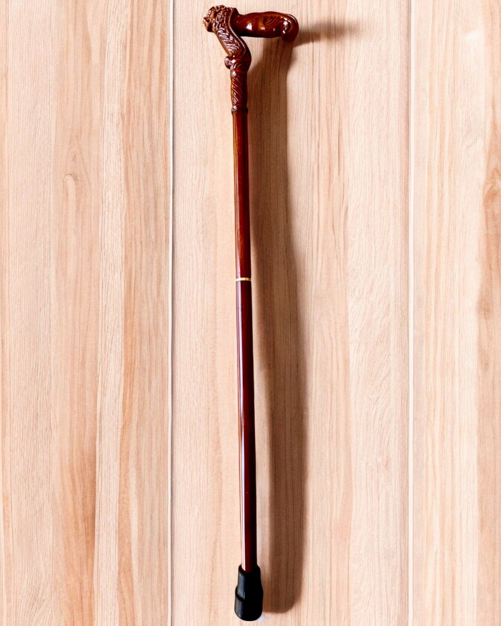 Ραβδί Περίπατου 'Ραβδί "Βασιλιάς της Ζούγκλας", ξύλινο, δυνατότητα εξατομίκευσης με χάραξη