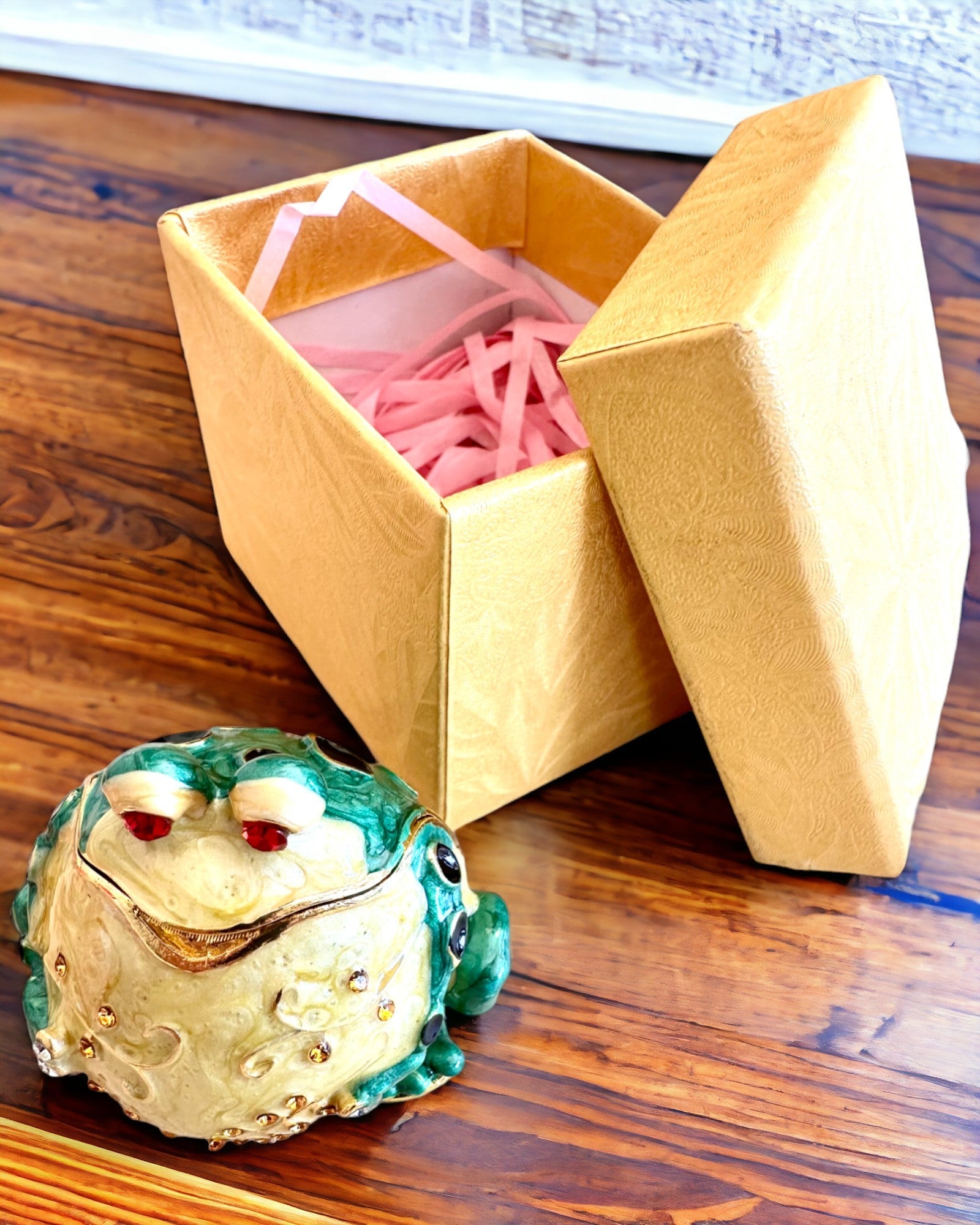 Διακοσμητικό κομψό κουτί "Żabi Skarb" για δώρο με δυνατότητα εξατομίκευσης και χάραξης