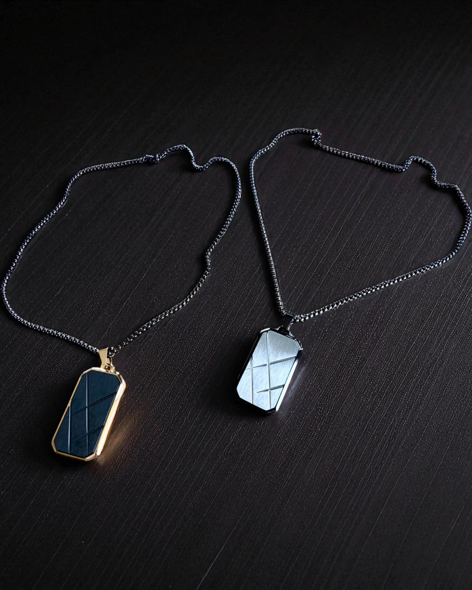 Naszyjnik męski Dog Tag „SteelVision” – stal nierdzewna, 15 wariantów, personalizacja grawerem