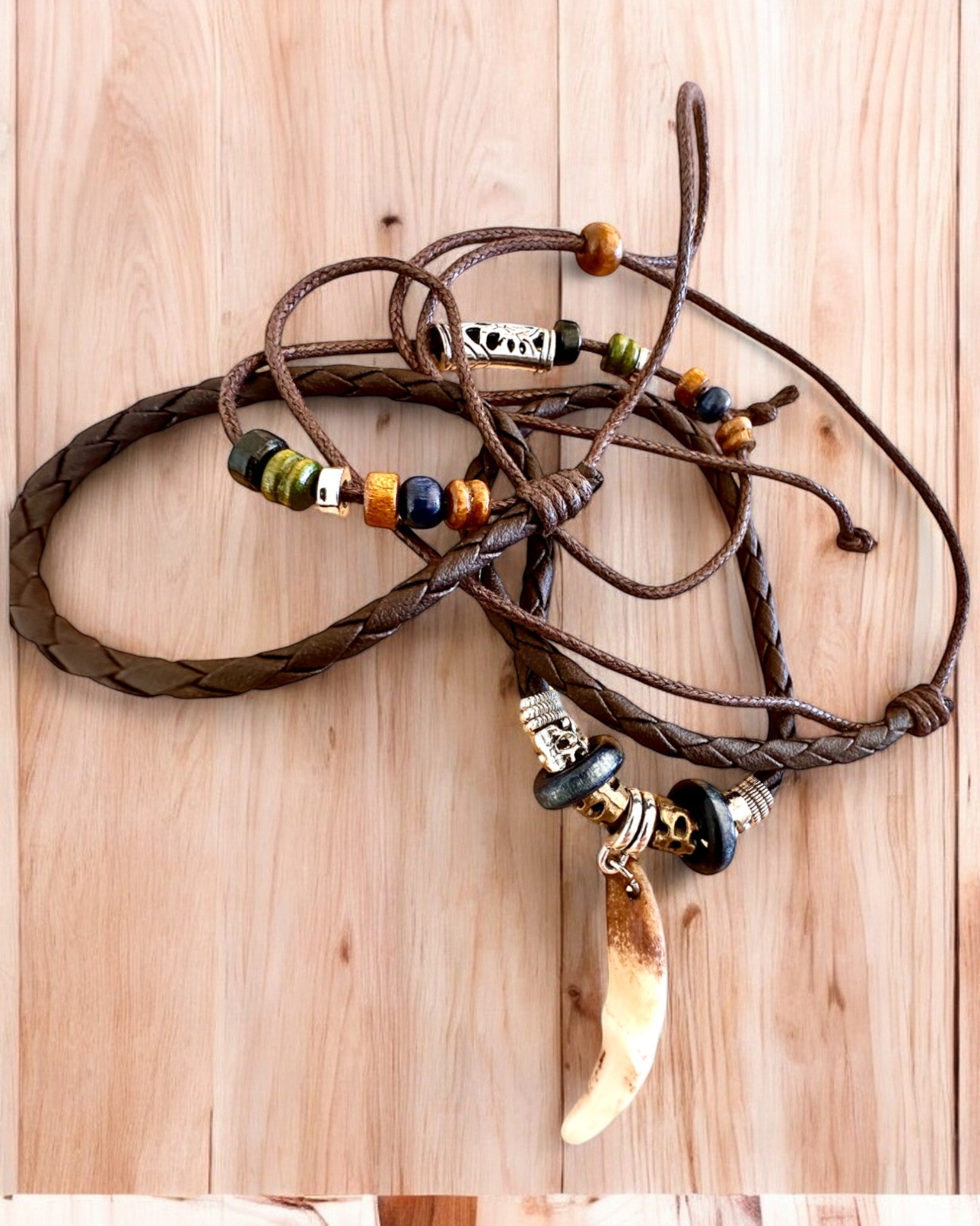 "Wilczy Ząb - Κολιέ Δύναμης - δυνατότητα εξατομίκευσης με χάραξη για δώρο"