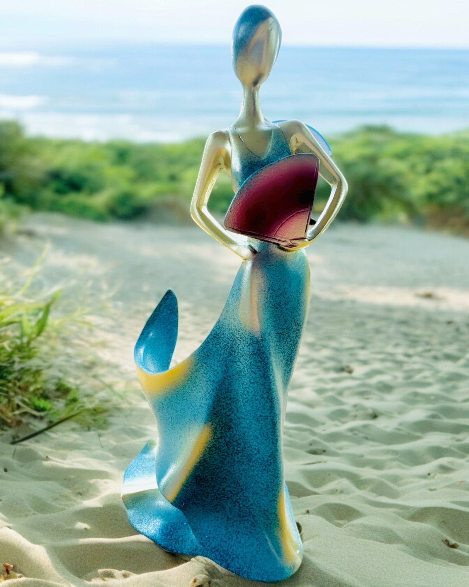 Κομψή Βάση για Μπουκάλι - Άγαλμα Κυρίας - εξατομίκευση με χάραξη, 2 επιλογές διαθέσιμες