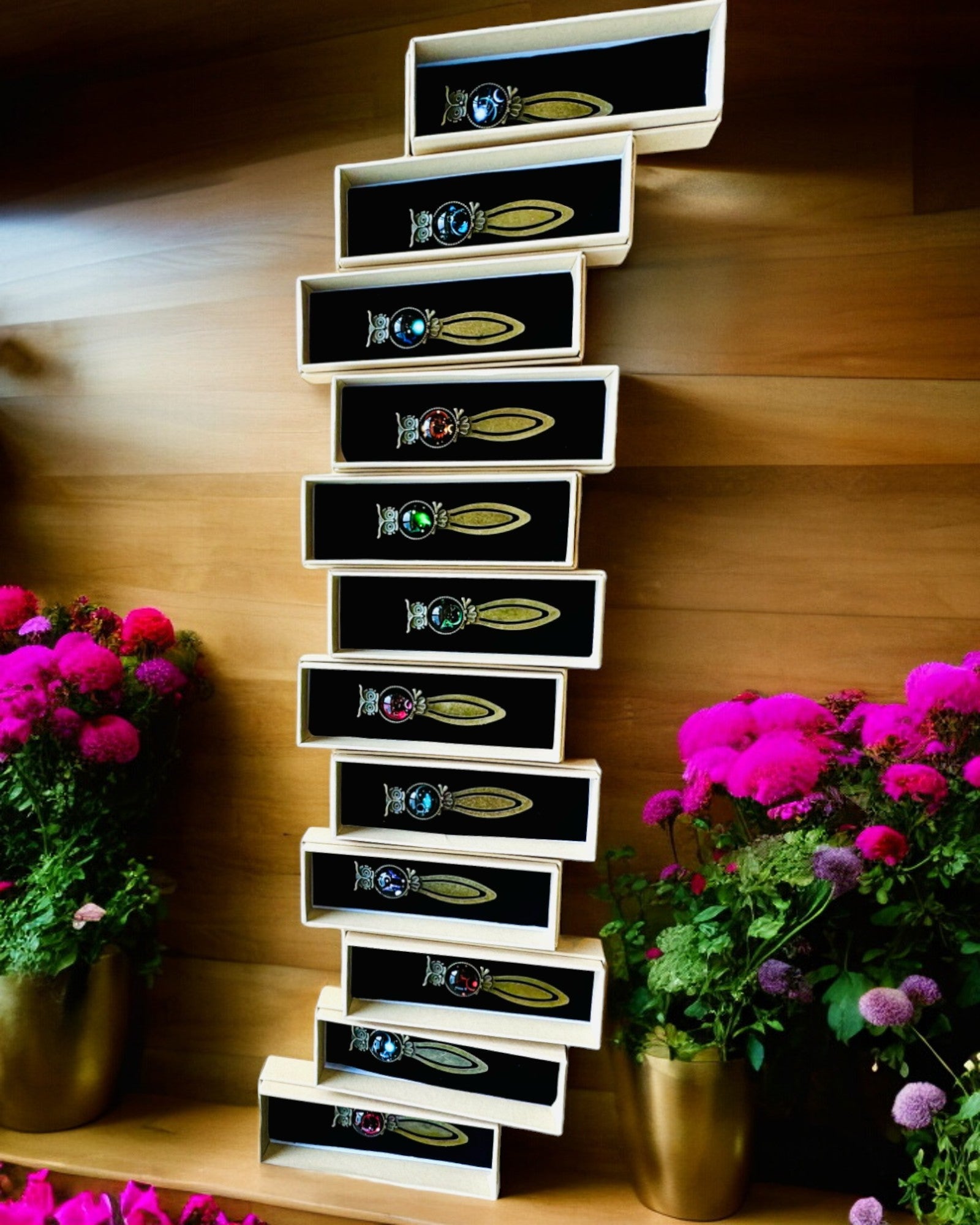 Σελιδοδείκτης "Κουκουβάγια με Αστερισμούς" - 12 επιλογές, εξατομίκευση με χάραξη