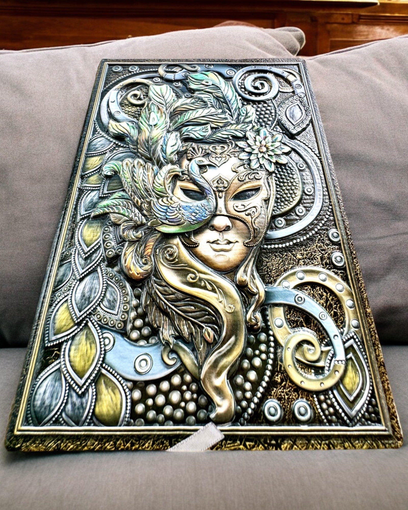 Καλλιτεχνικό Σημειωματάριο, σημειωματάριο μασκαράδα - A5, εξατομίκευση με χάραξη για δώρο