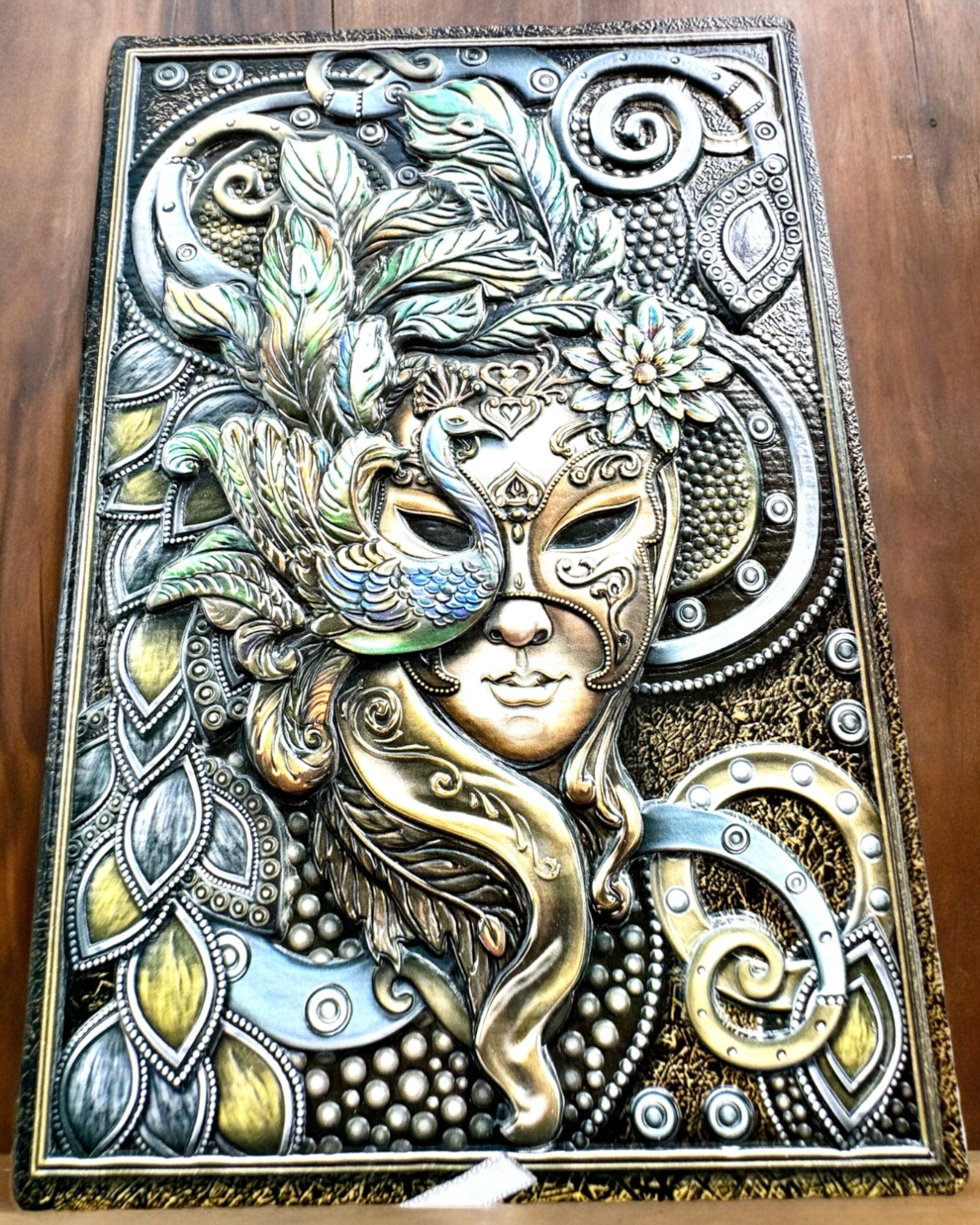 Καλλιτεχνικό Σημειωματάριο, σημειωματάριο μασκαράδα - A5, εξατομίκευση με χάραξη για δώρο