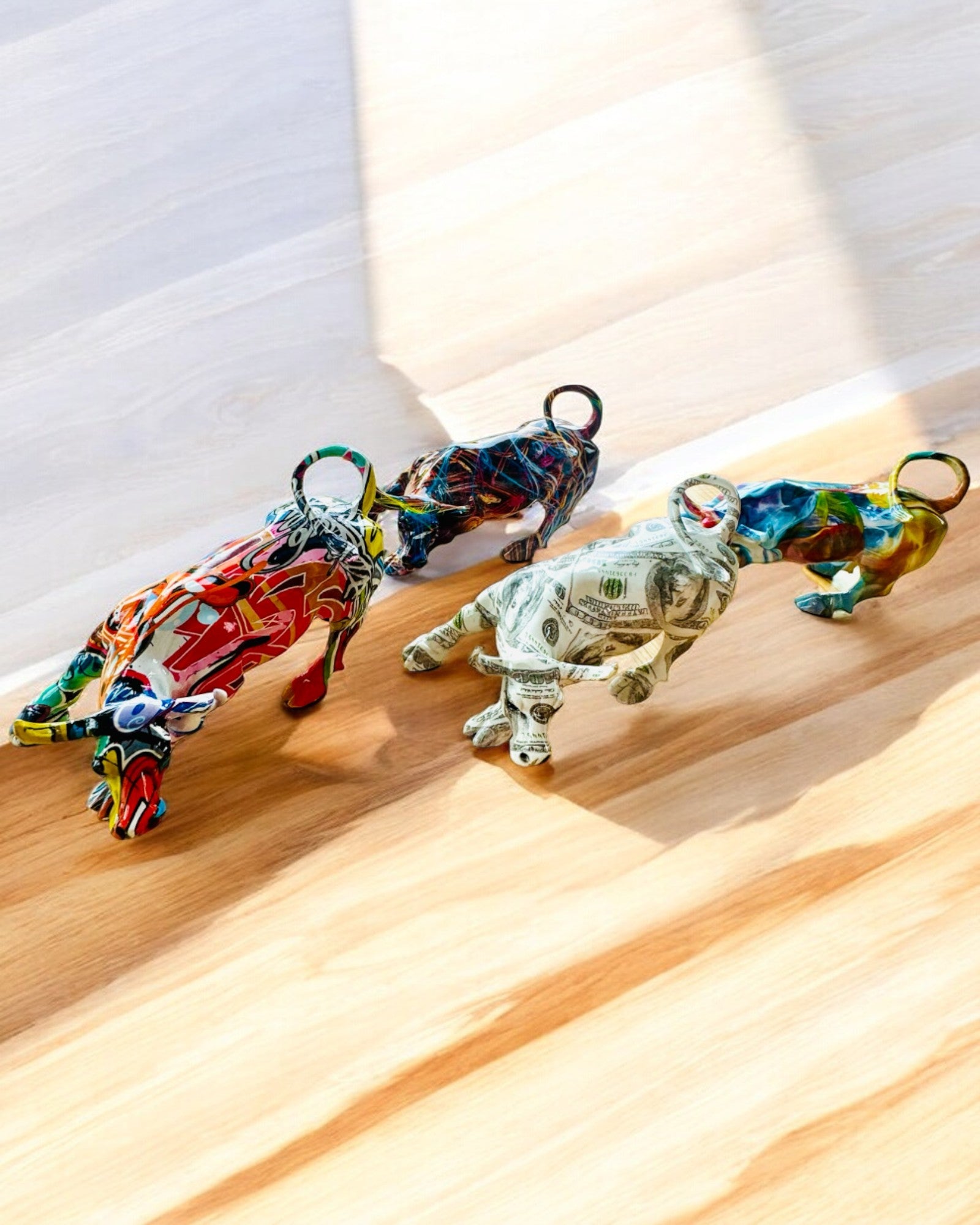 Διακοσμητικό Γλυπτό Ταύρος "BullArt" – Μοναδική Τέχνη με Δυνατότητα Χαρακτικής - 4 χρωματικές παραλλαγές, για εξατομικευμένο δώρο