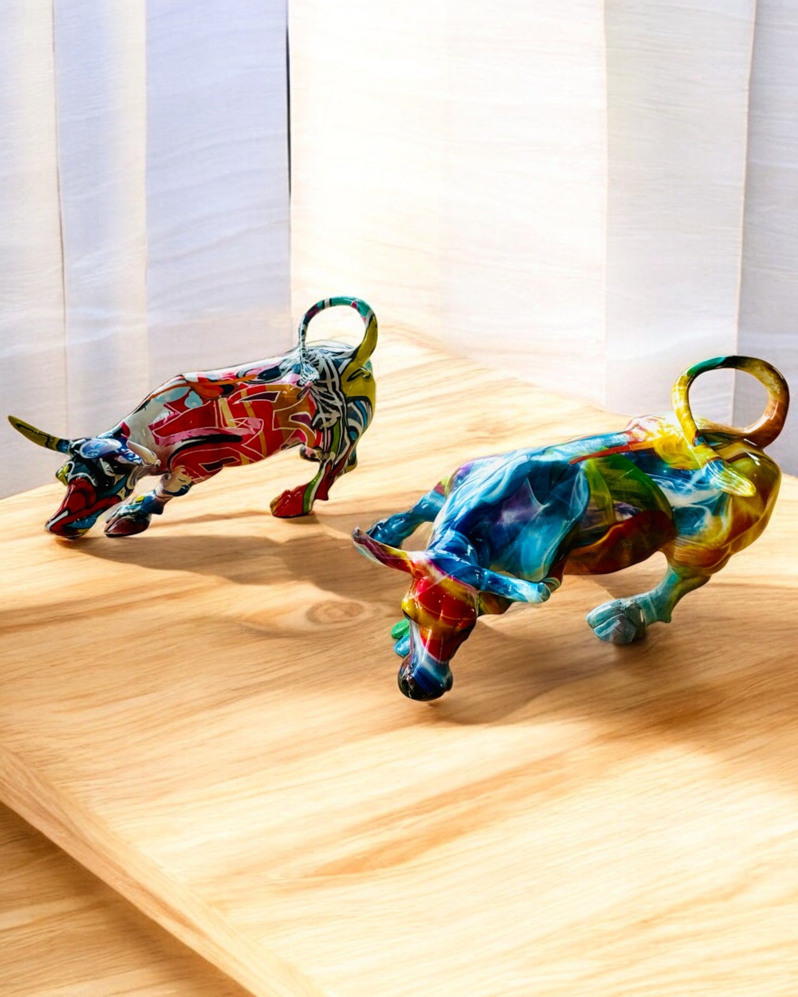 Διακοσμητικό Γλυπτό Ταύρος "BullArt" – Μοναδική Τέχνη με Δυνατότητα Χαρακτικής - 4 χρωματικές παραλλαγές, για εξατομικευμένο δώρο