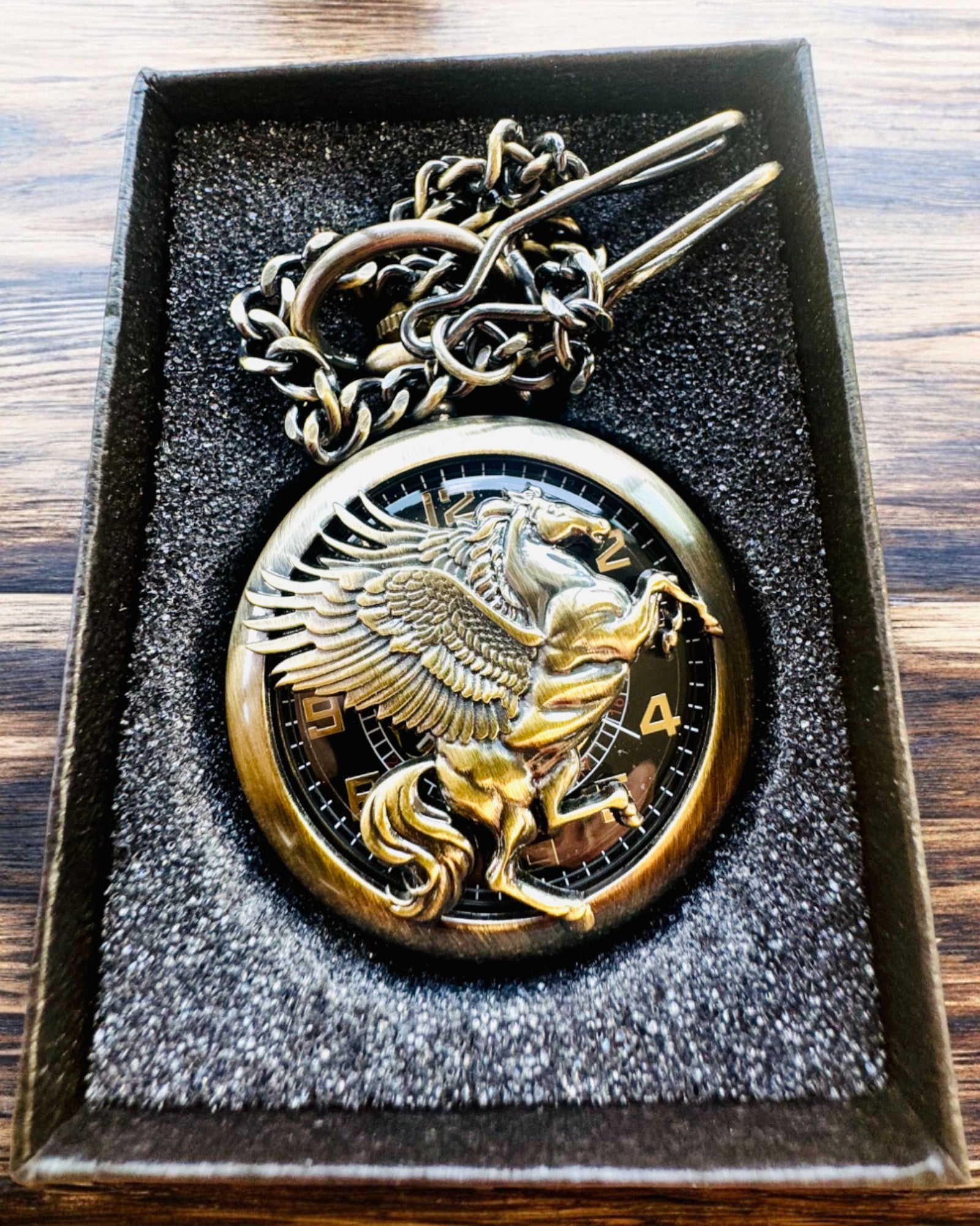 Ρολόι Τσέπης "Equus Tempus" - Χρώμα: Χάλκινο, με Μοτίβο Αλόγου, δυνατότητα εξατομίκευσης με χάραξη