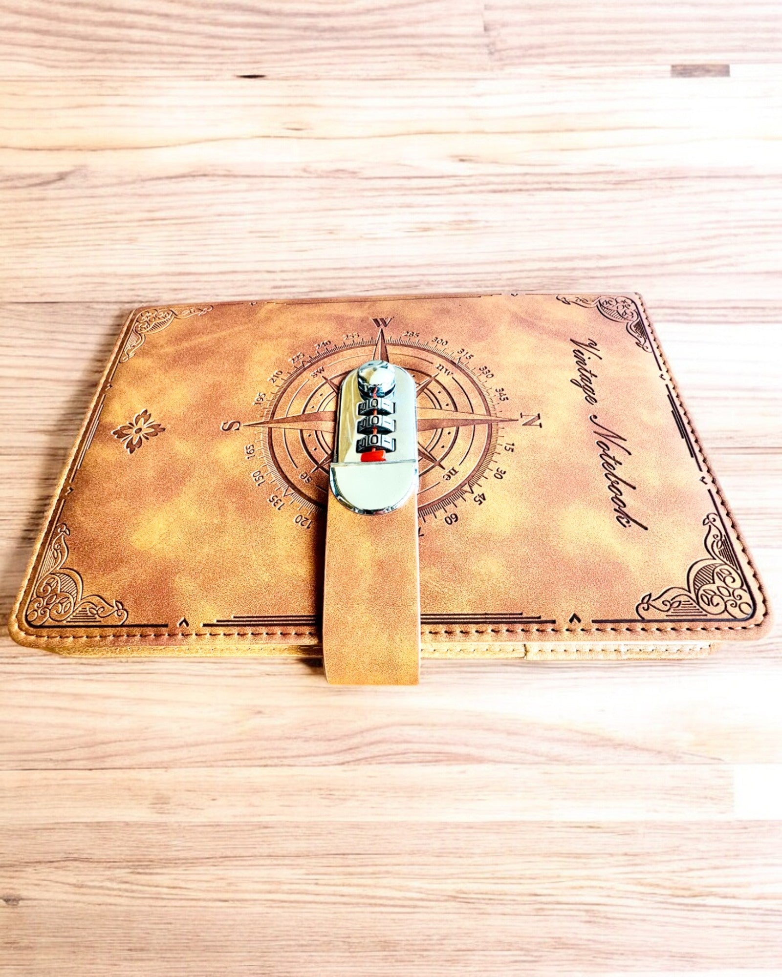 Μυστικό Σημειωματάριο A5 Vintage με κωδικό κλειδώματος - Επιλέξτε το Στυλ σας, εξατομίκευση με χάραξη για δώρο