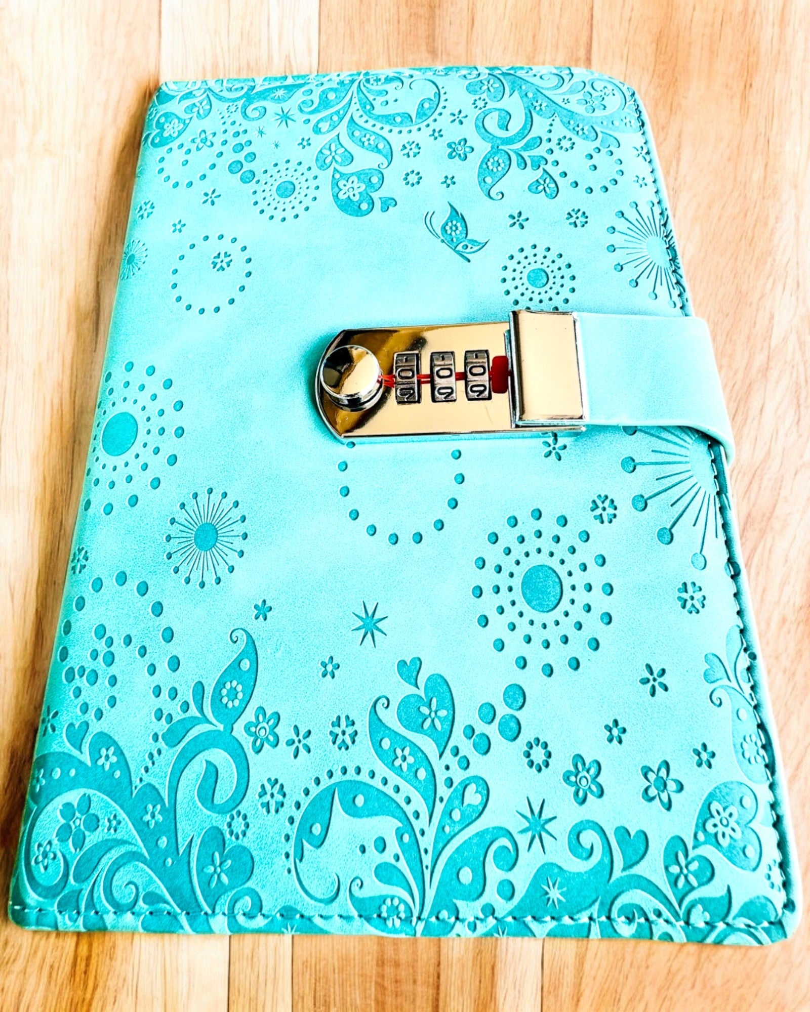 Αποκλειστικό Σημειωματάριο, δέρμα PU, A5 με Κλειδαριά Συνδυασμού - "Secret Journal", εξατομίκευση με χάραξη