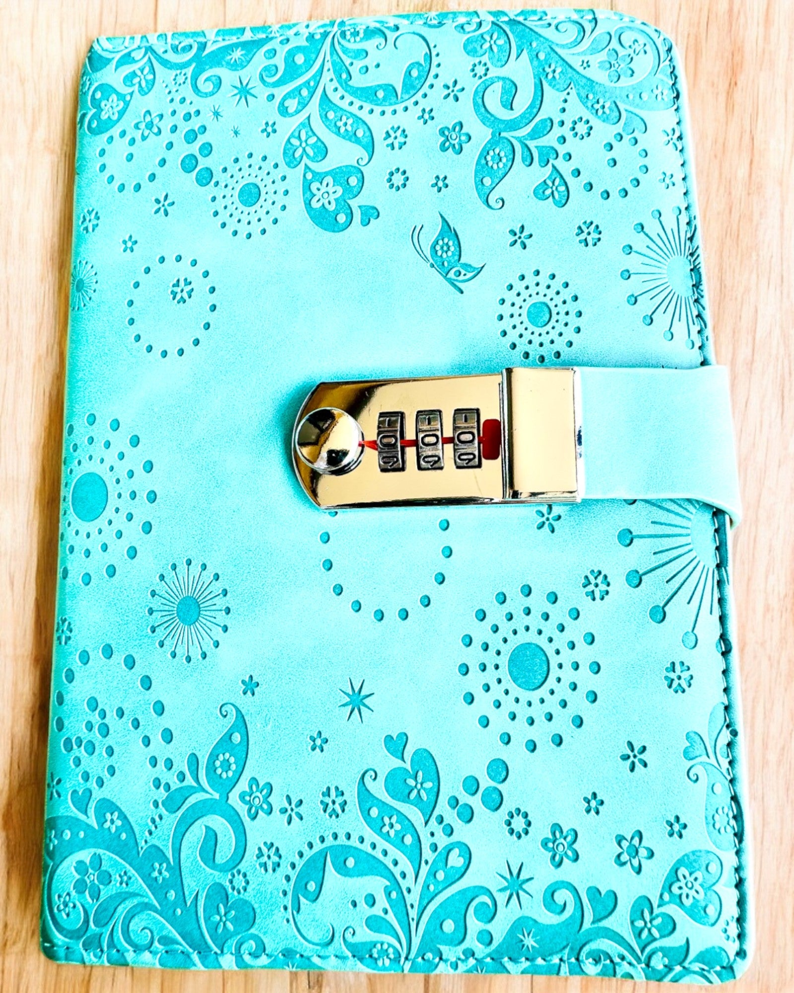 Αποκλειστικό Σημειωματάριο, δέρμα PU, A5 με Κλειδαριά Συνδυασμού - "Secret Journal", εξατομίκευση με χάραξη