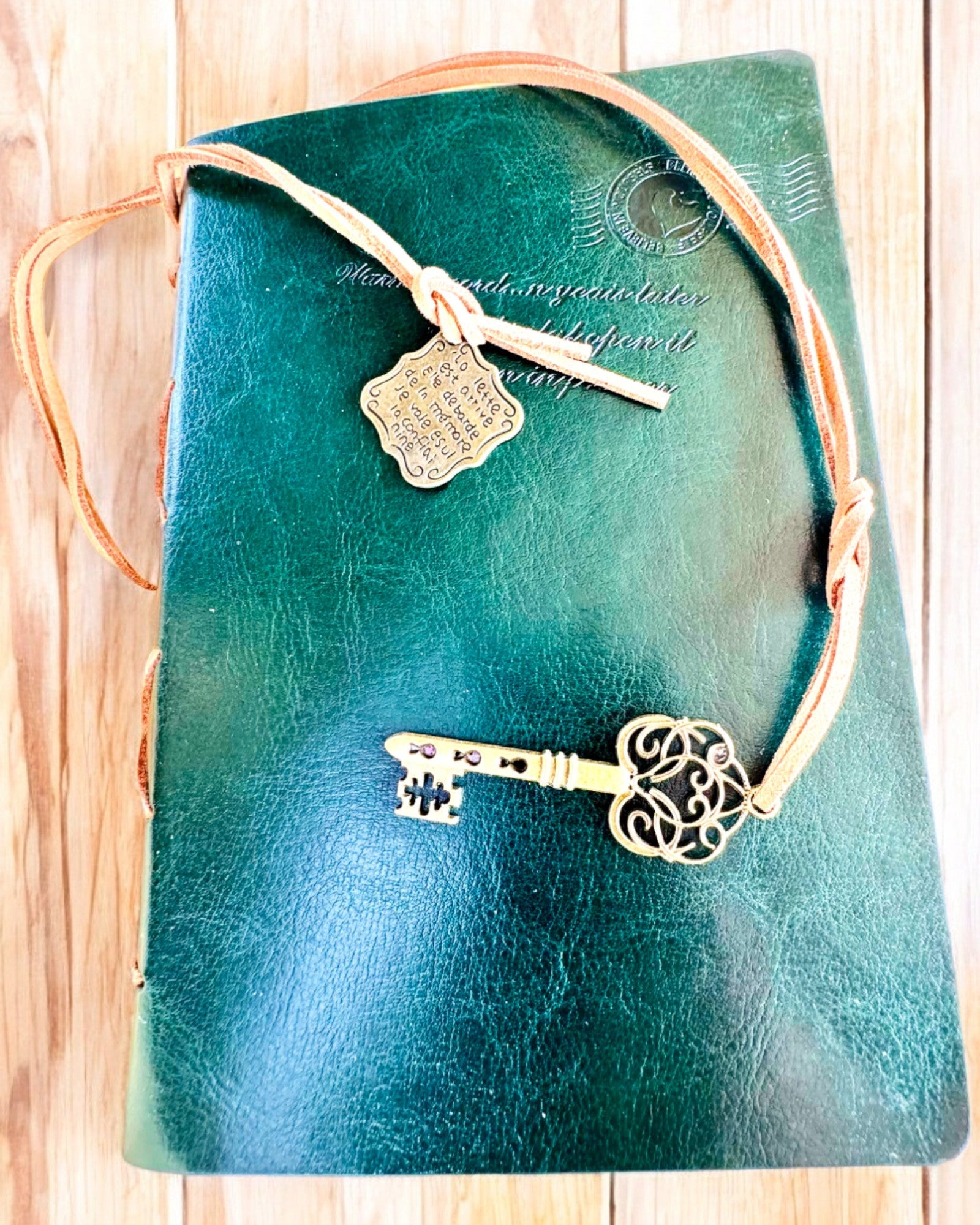 Vintage Σημειωματάριο "Κλειδί του Παρελθόντος" - Δυνατότητα χάραξης για δώρο, σημειωματάριο