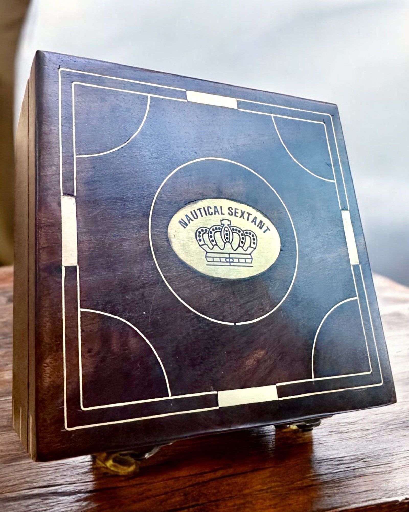 Μεγάλο Ξύλινο Κουτί για Σέξταντ ή premium πυξίδα "Mariner's Legacy" με Δυνατότητα Χάραξης