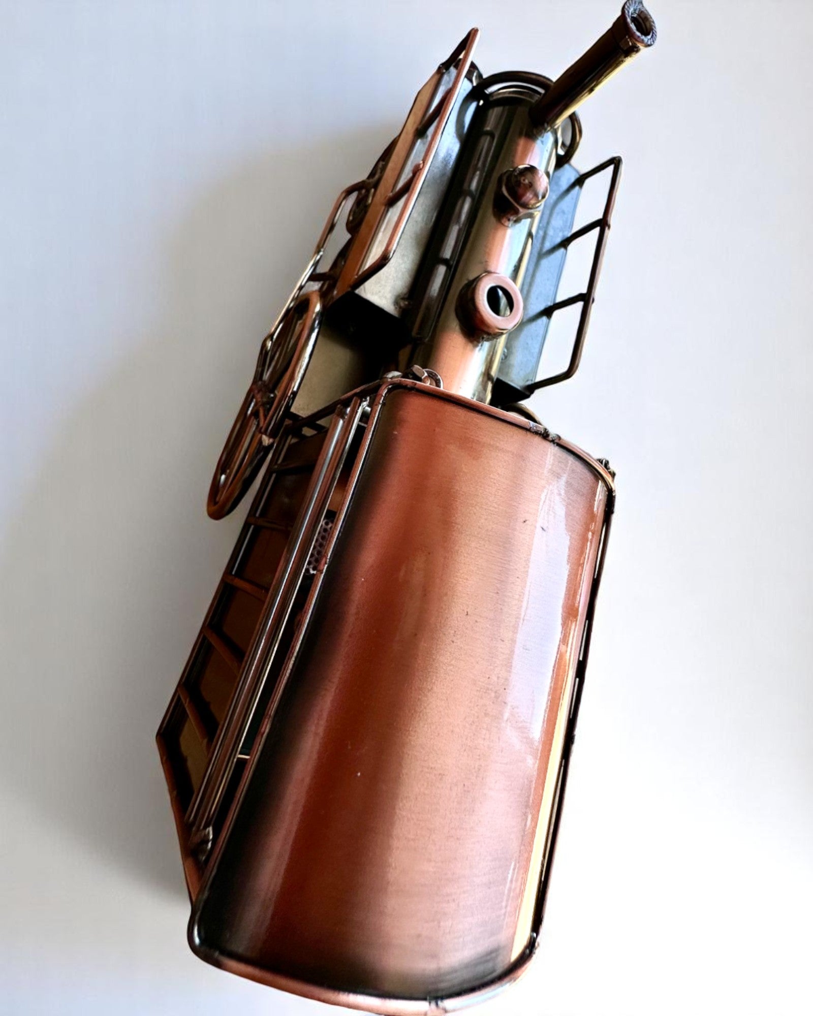 Λοκομοτίβα από σίδερο «Retro Express» – διακόσμηση, μοντέλο, χειροποίητη με δυνατότητα χάραξης για δώρο