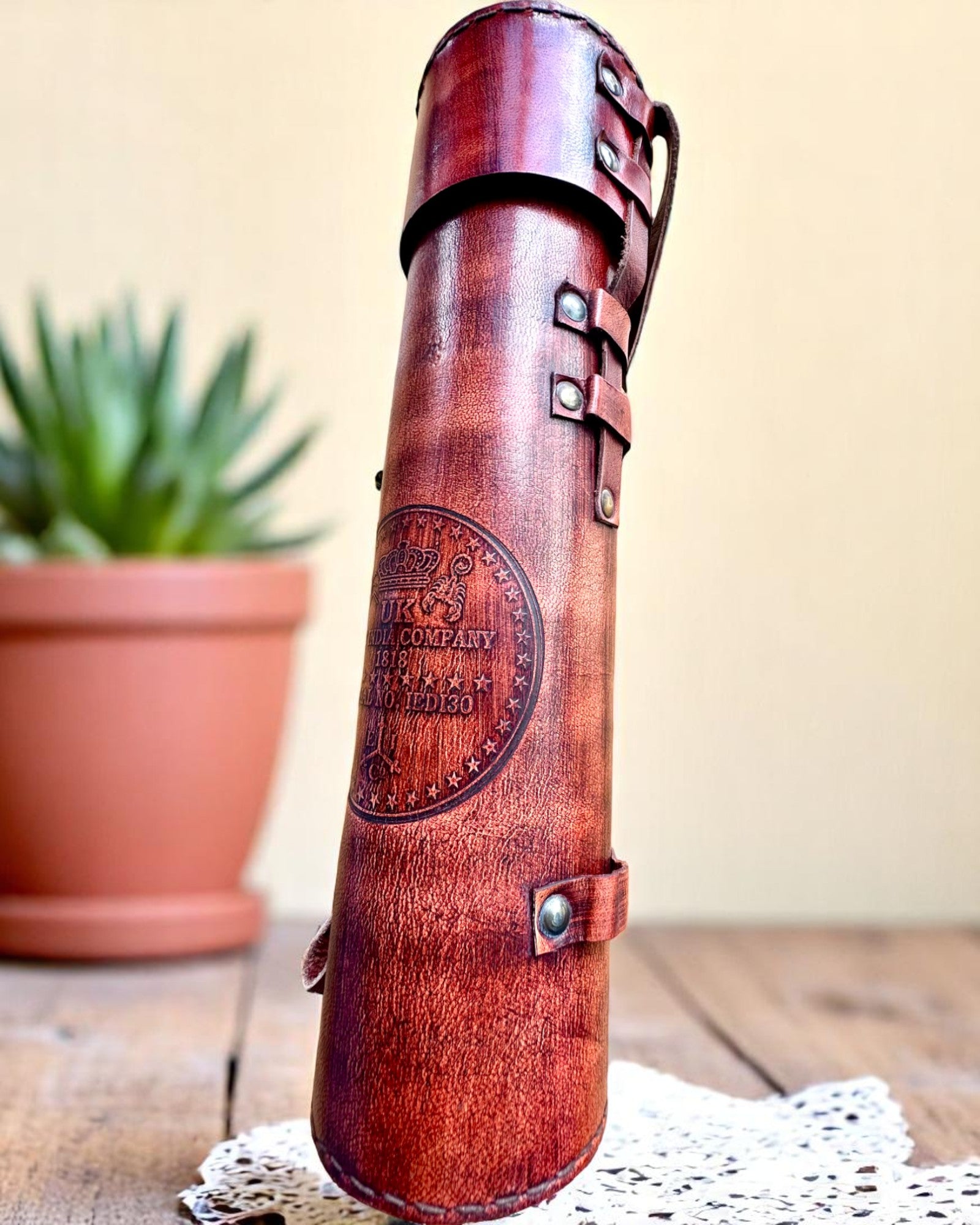 Βασιλική Διόπτρα "Voyager 1818" – Αποκλειστική, Ορειχάλκινη, 83 εκ., χειροποίητη, θήκη από Γνήσιο Δέρμα – Συλλεκτική Έκδοση, εξατομίκευση με χάραξη για δώρο