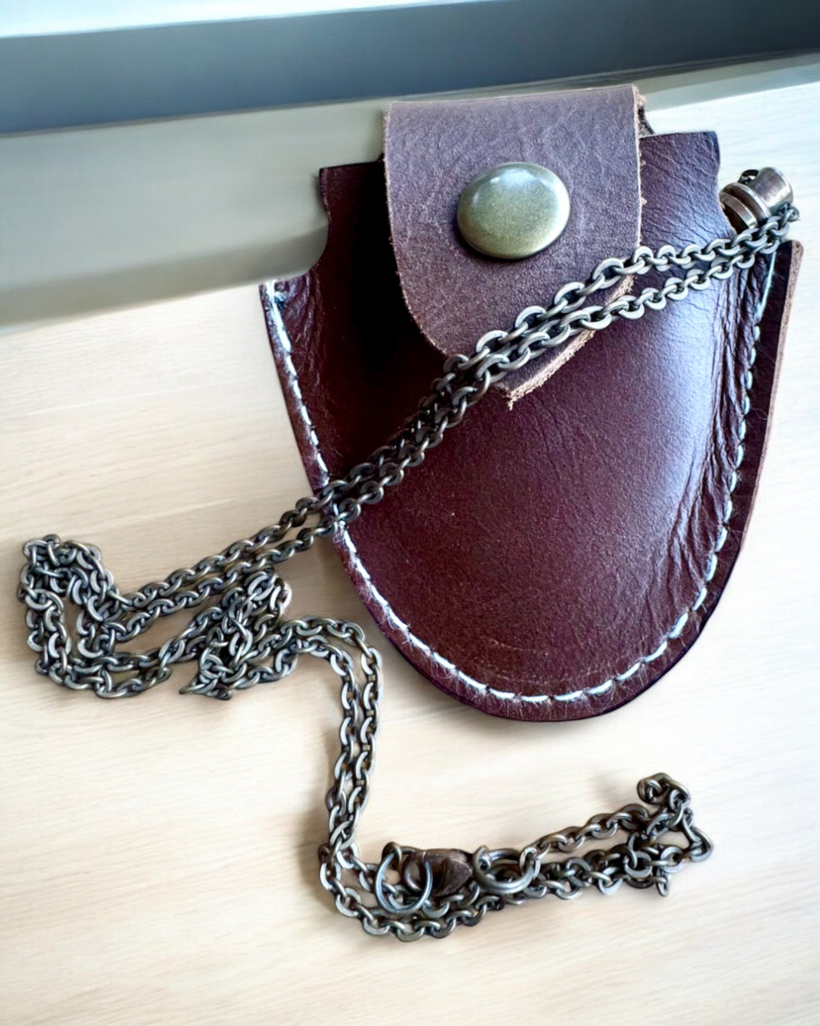 Vintage Look - Μεγεθυντικός Φακός από Γυαλί με Δερμάτινη Θήκη, δυνατότητα εξατομίκευσης με χάραξη