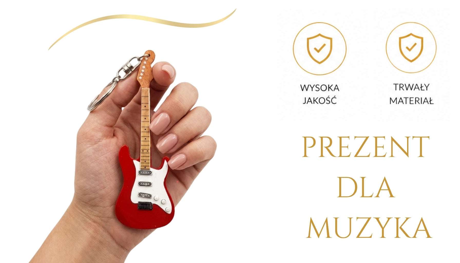 Breloczek - Gitara w stylu Dire Straits - Mark Knopfler EGK-0474