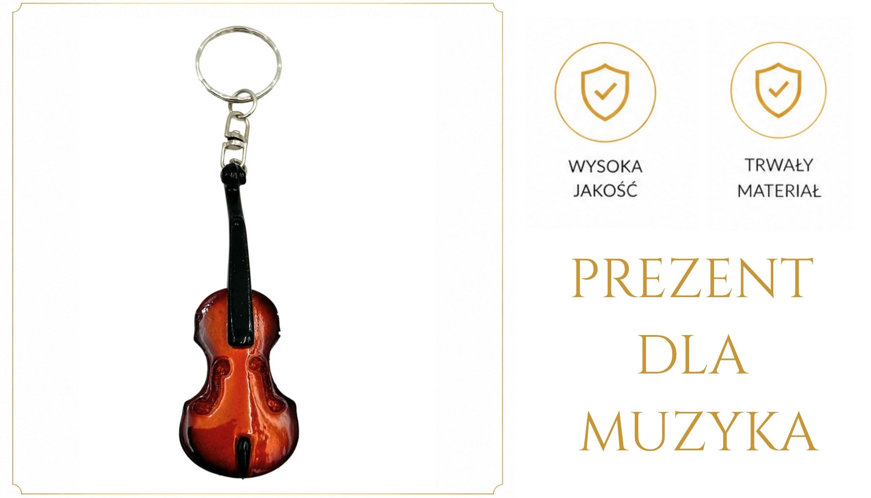 Brelok do Kluczy Skrzypce - ECK-0887