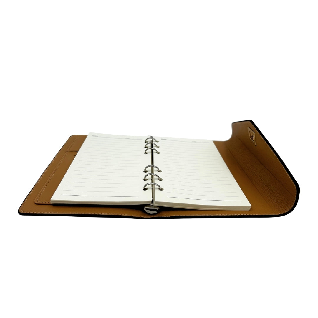 Elegancki Zestaw Upominkowy - Notes Skórzany z Długopisem w Pudełku Prezentowym – Premium – EE8