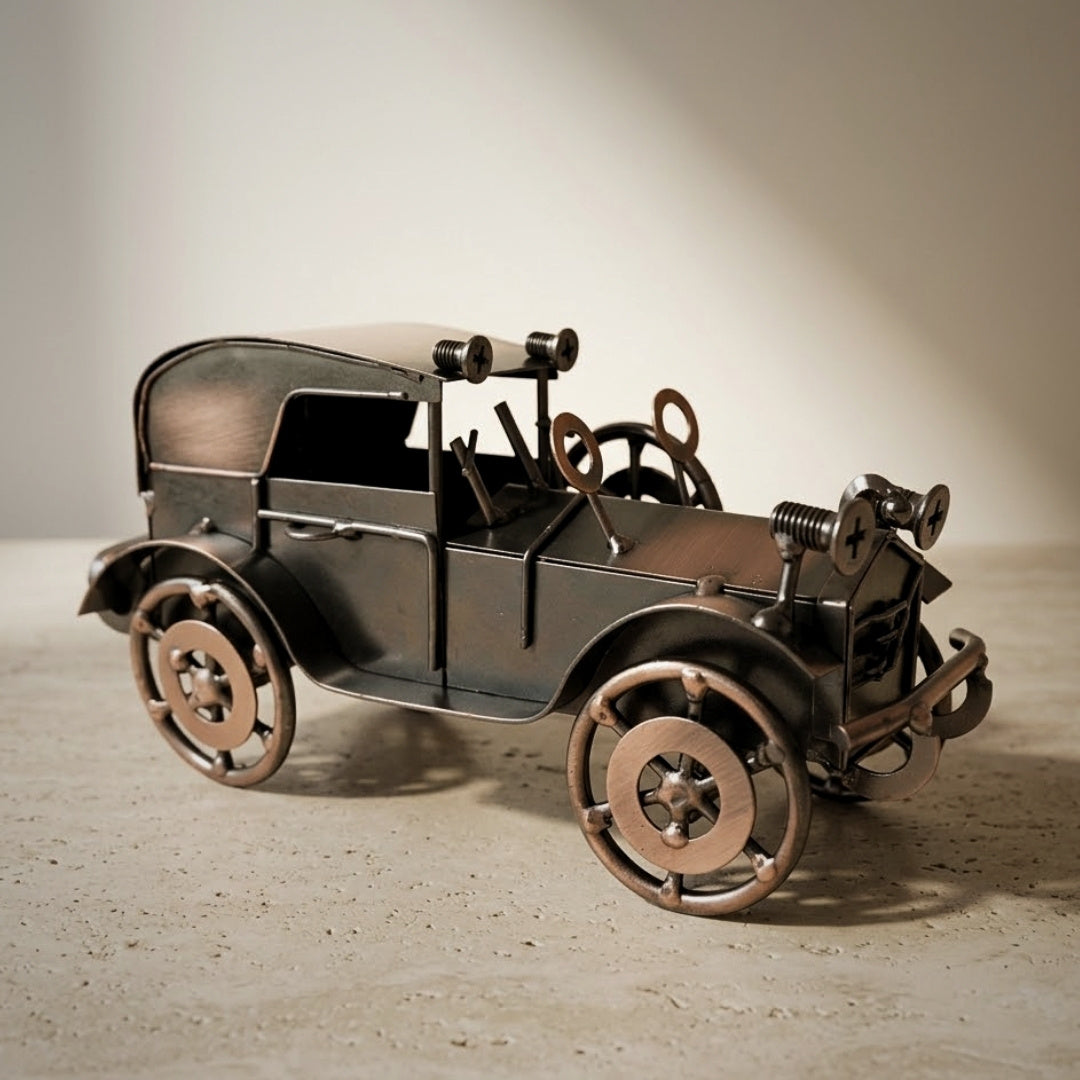 Metalowy Model Automobil Retro Samochód Dekoracja Vintage - Q87