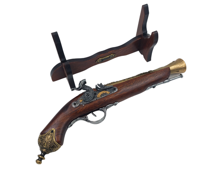 Pistolet kapiszonowy na Stojaku - Replika XVIII wiek – 154S