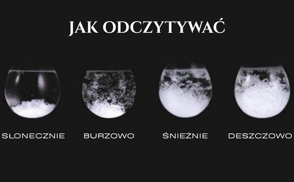 Barometr Burzowy Fitzroya - Kropla Storm Glass - BAG1