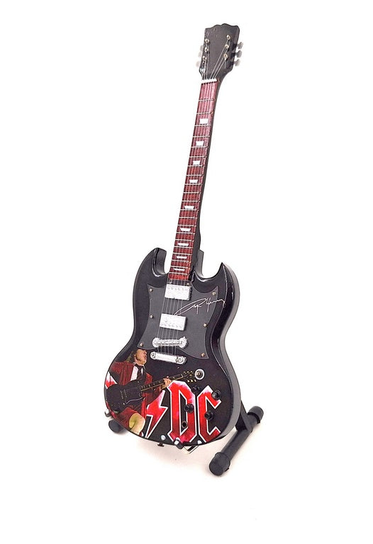 Mini Gitara - 24,5 cm – w stylu Angus Young – MGT-8518