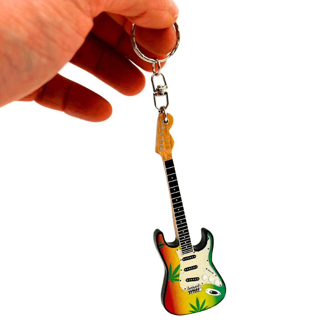 Breloczek Gitara w stylu Bob Marley Reggae Gadżet - EGK-0641