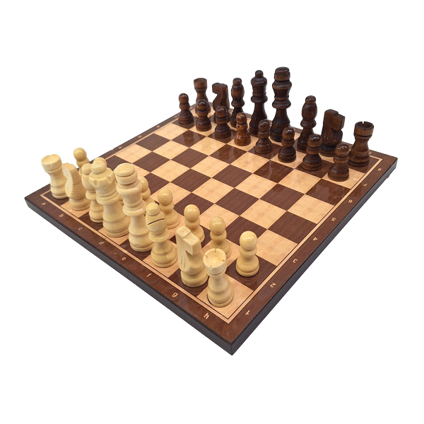 Klasyczne Szachy drewniane - 27 x 27 cm – 1050743