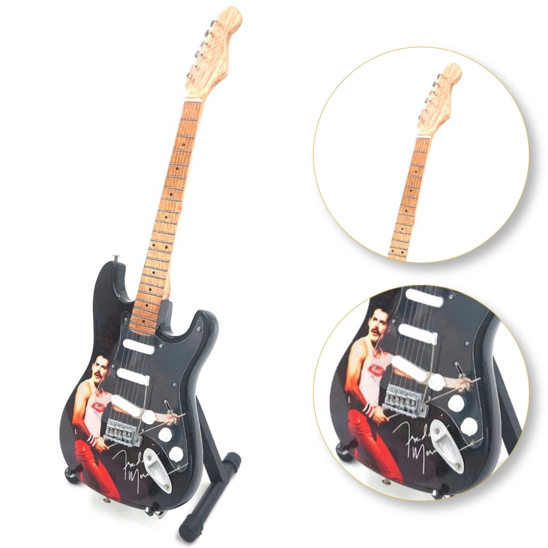 Mini Gitara Kolekcjonerska Seria Bohaterowie Rocka Freddie Mercury Queen - MGT-8617