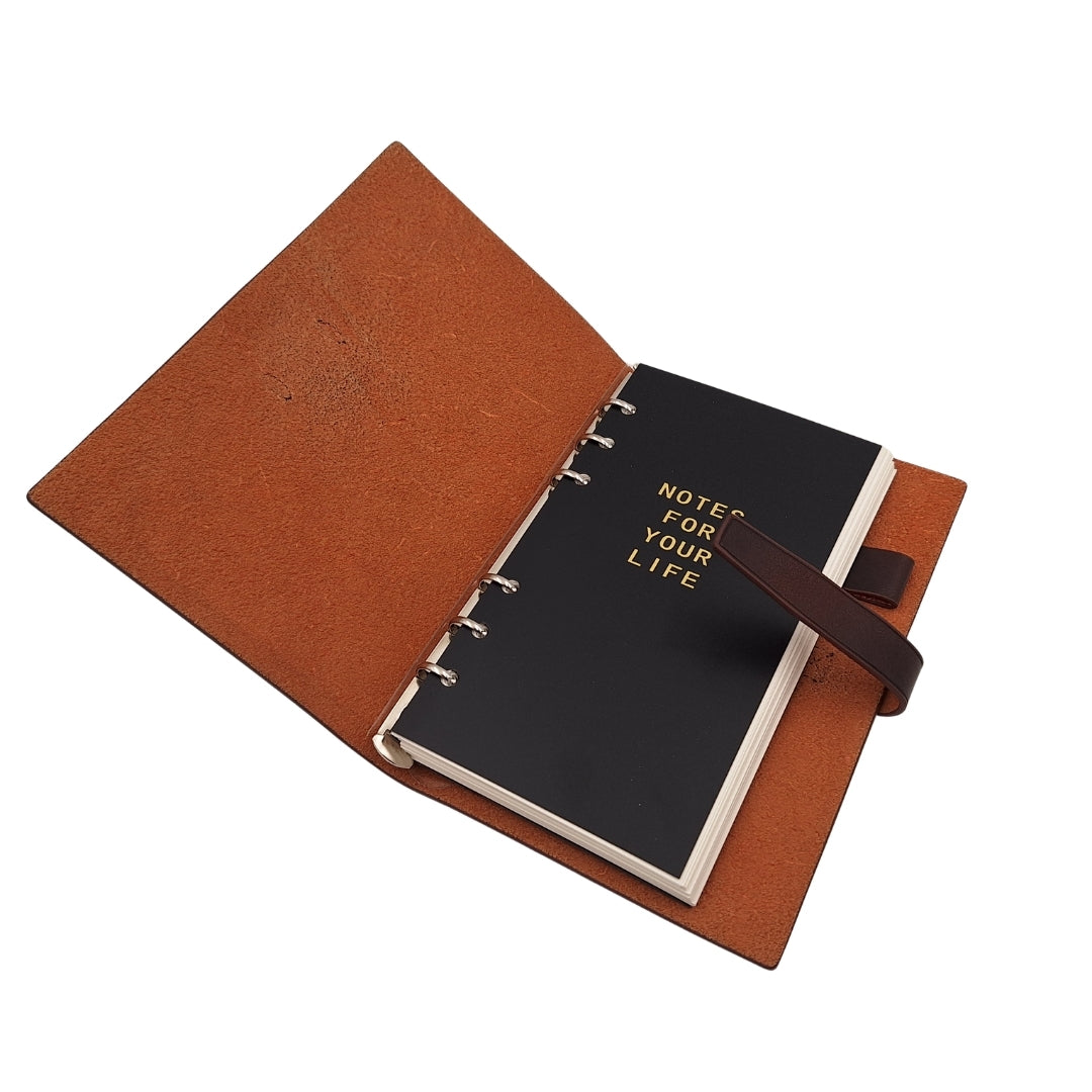 Elegancki Notes Skórzany A6 Retro Vintage z Zamknięciem – Pamiętnik – EE3