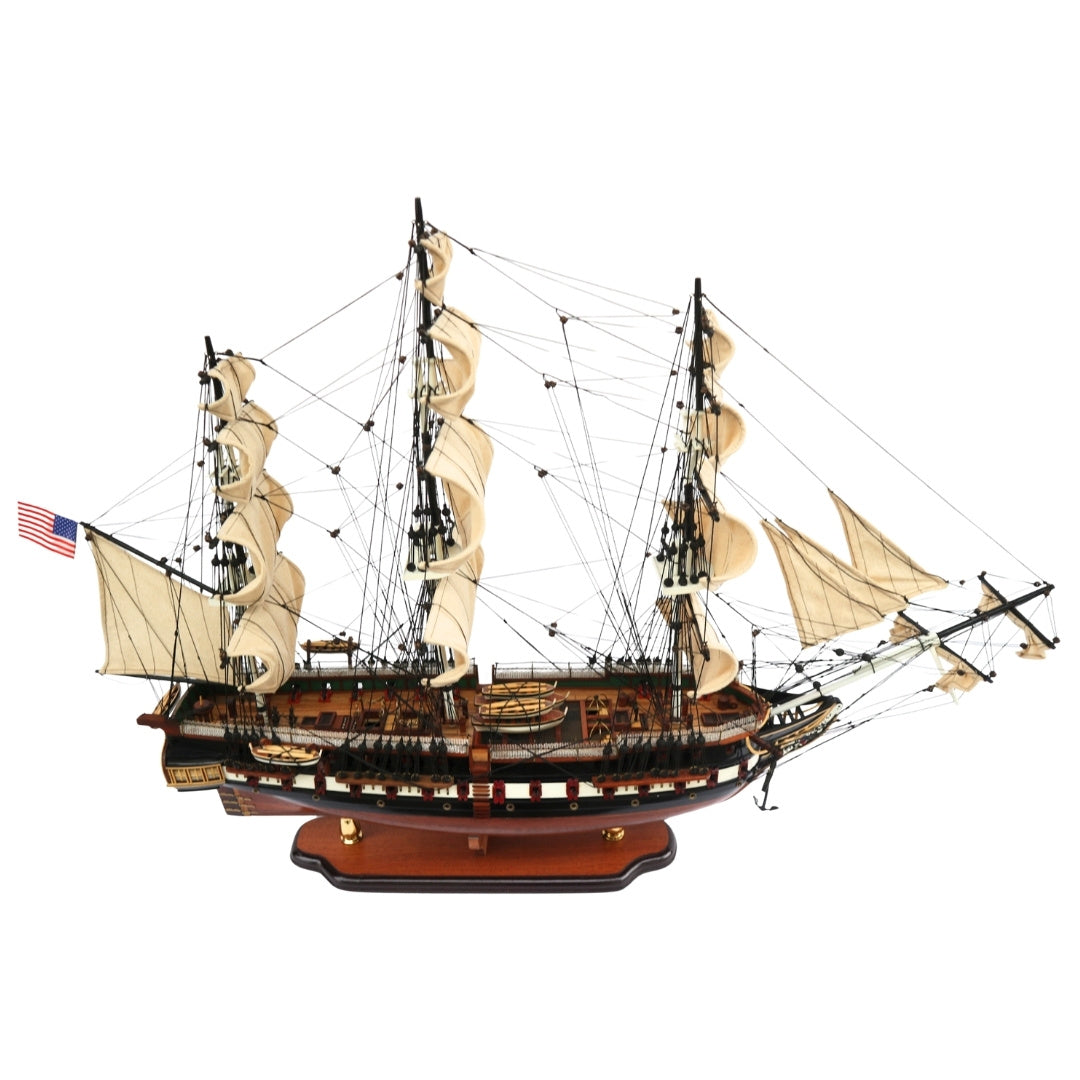 Αποκλειστικό μεγάλο μοντέλο ιστιοφόρου USS Constitution 100cm με δυνατότητα εξατομίκευσης με χάραξη