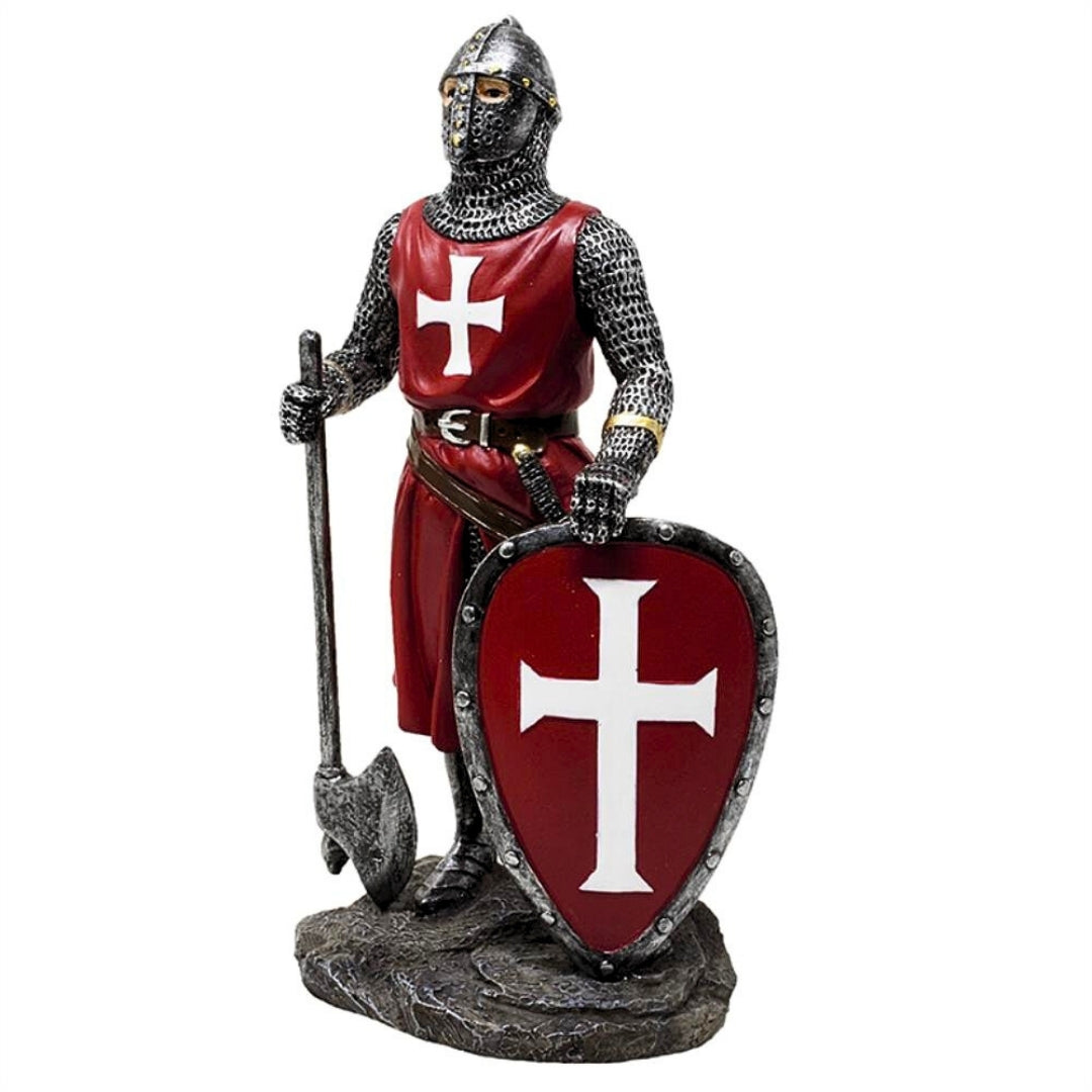 Figurka Rycerz Krzyżowiec 18,5 cm – Polyresin – MC-23133
