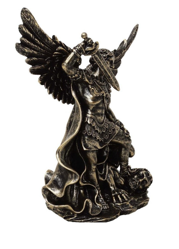 Figurka Święty Michał walczący ze smokiem - polyresin - MC-23146