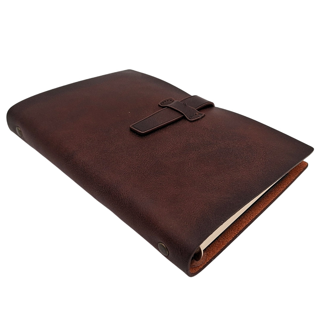 Elegancki Notes Skórzany A6 Retro Vintage z Zamknięciem – Pamiętnik – EE3