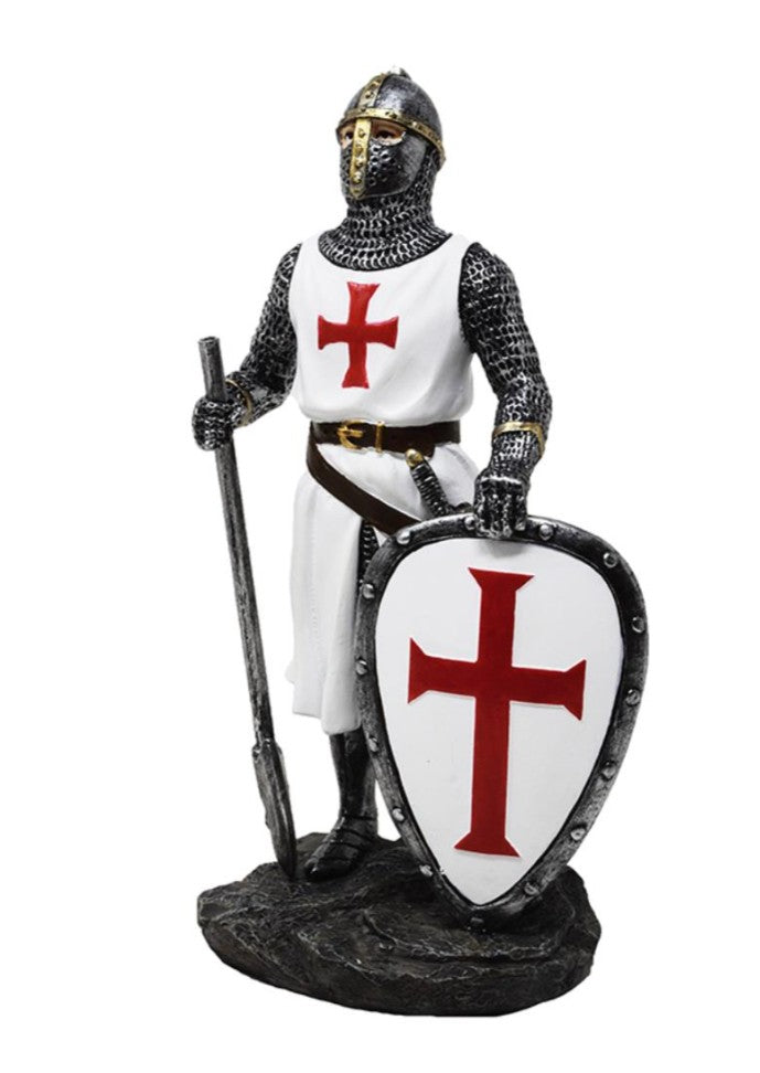 Rycerz Templariusz Figurka 18,5 cm – Polyresin – MC-23134