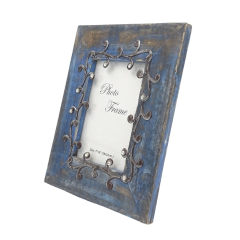 Drewniana ramka na zdjęcia Blue - 28893 - format zdjęcia 18x13cm
