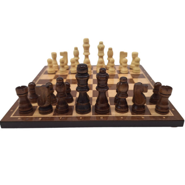 Klasyczne Szachy drewniane - 27 x 27 cm – 1050743