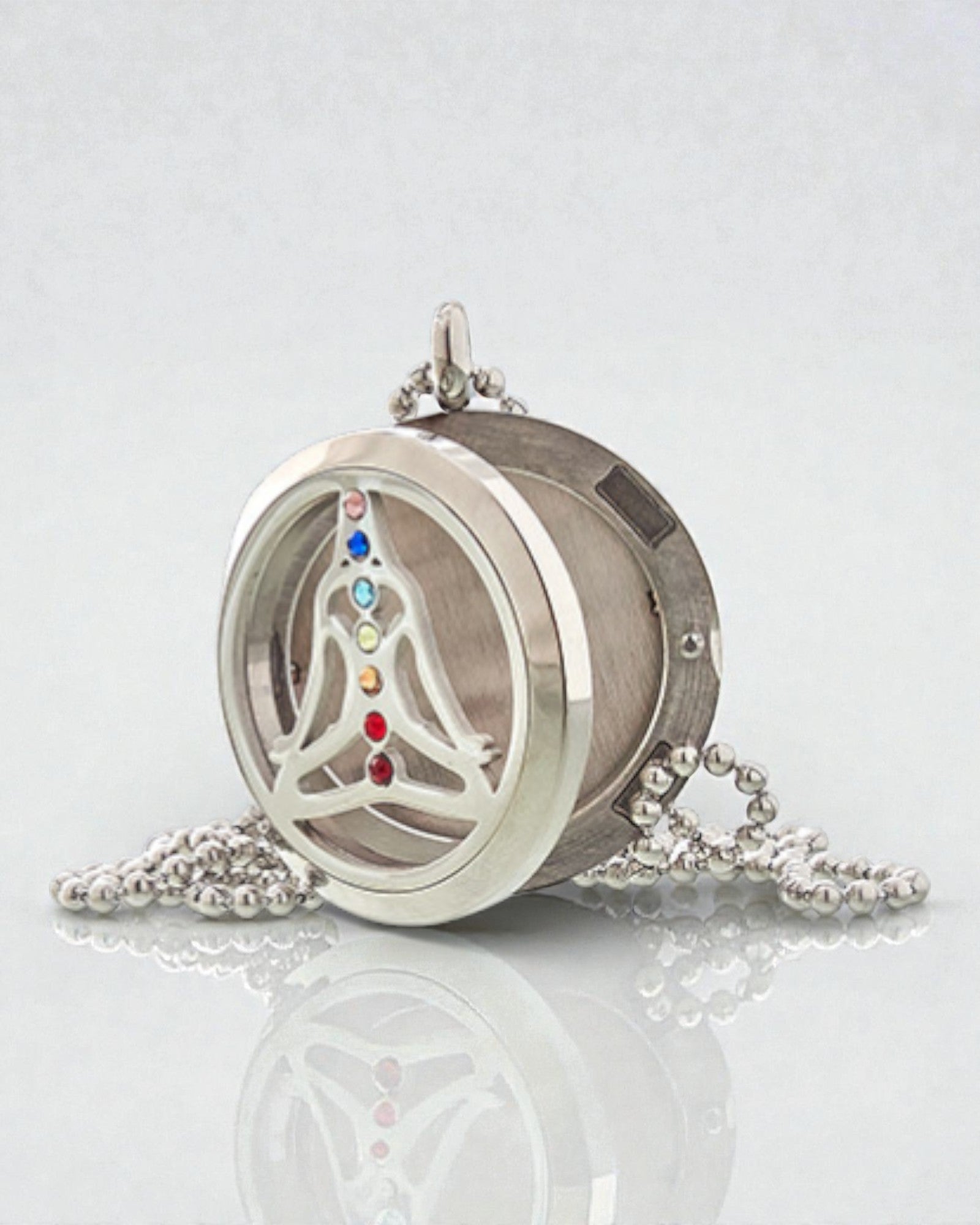 ZenAura – Naszyjnik Aromaterapeutyczny Joga Czakra 30 mm